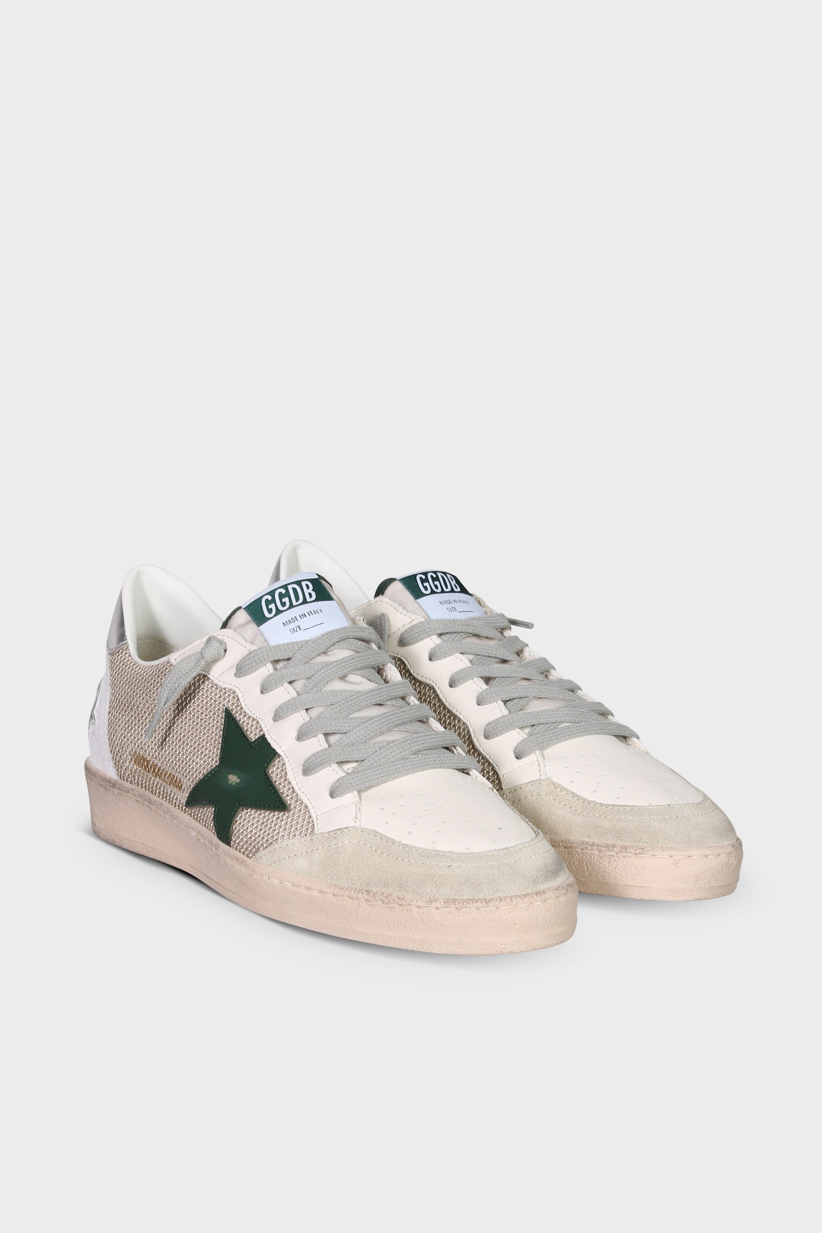 GOLDEN GOOSE Ballstar Milk/Green