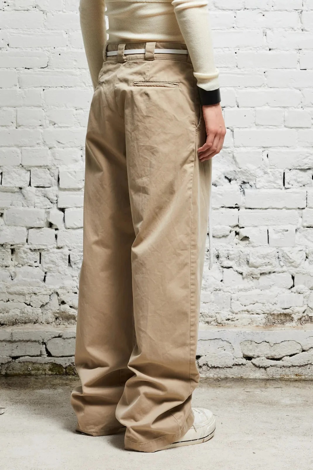 R13 Wide Leg Skate Pant in Khaki 25