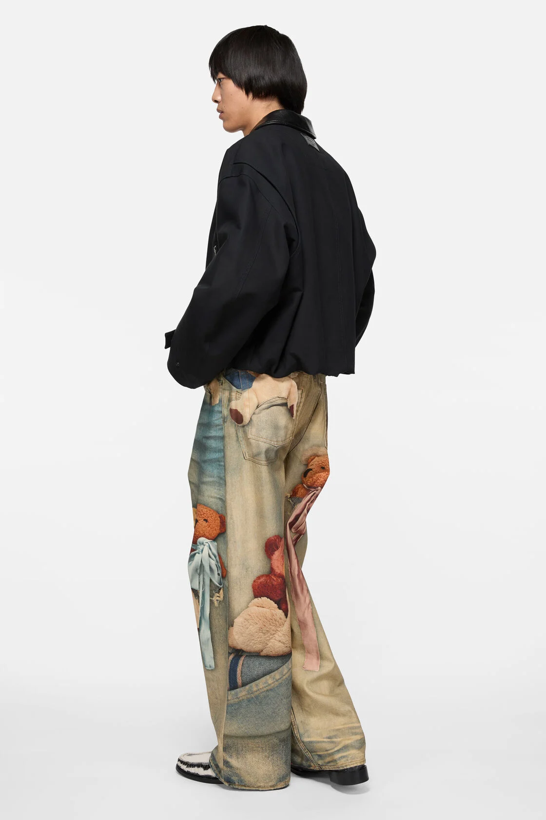 ACNE STUDIOS Twill Bomber Jacket in Black