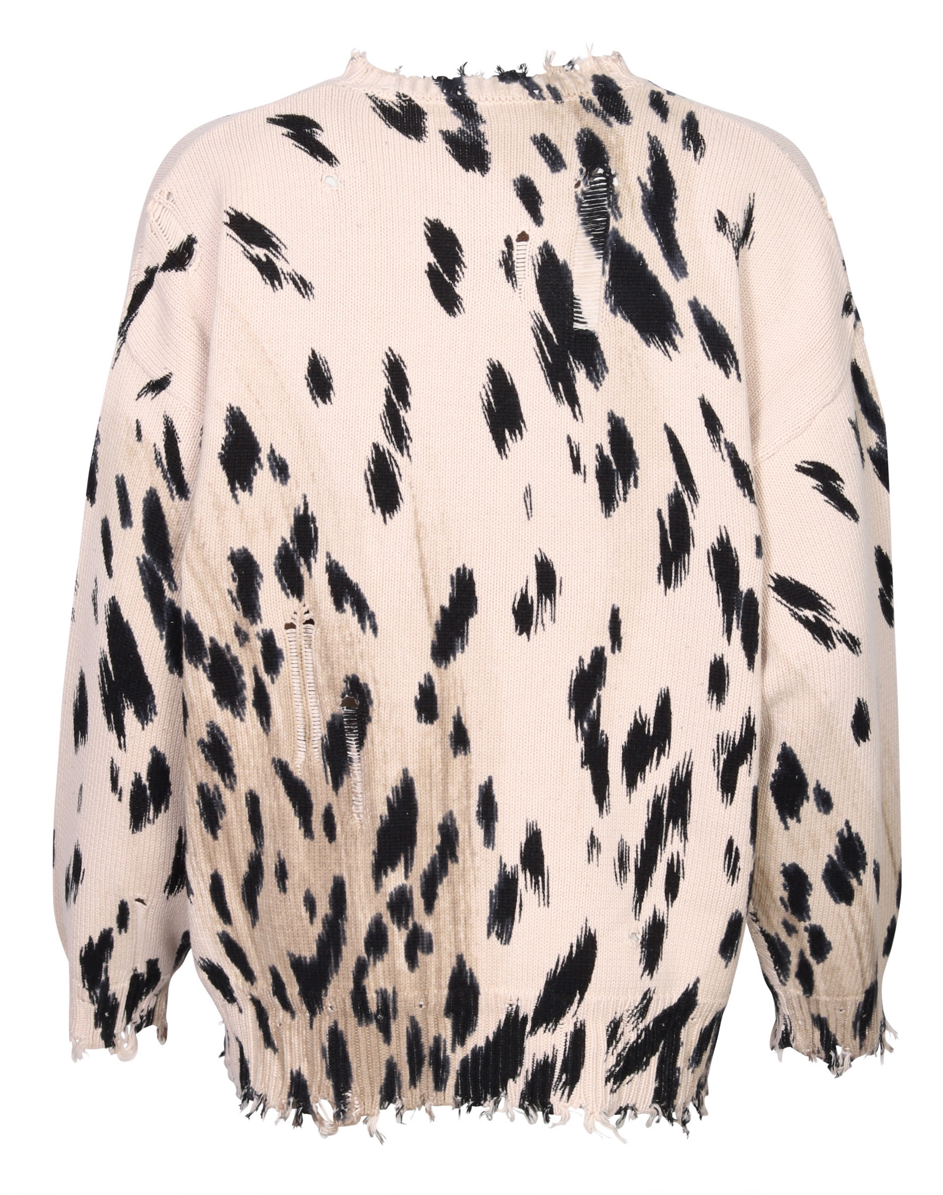 R13 Cotton Oversized Sweater Cheetah M