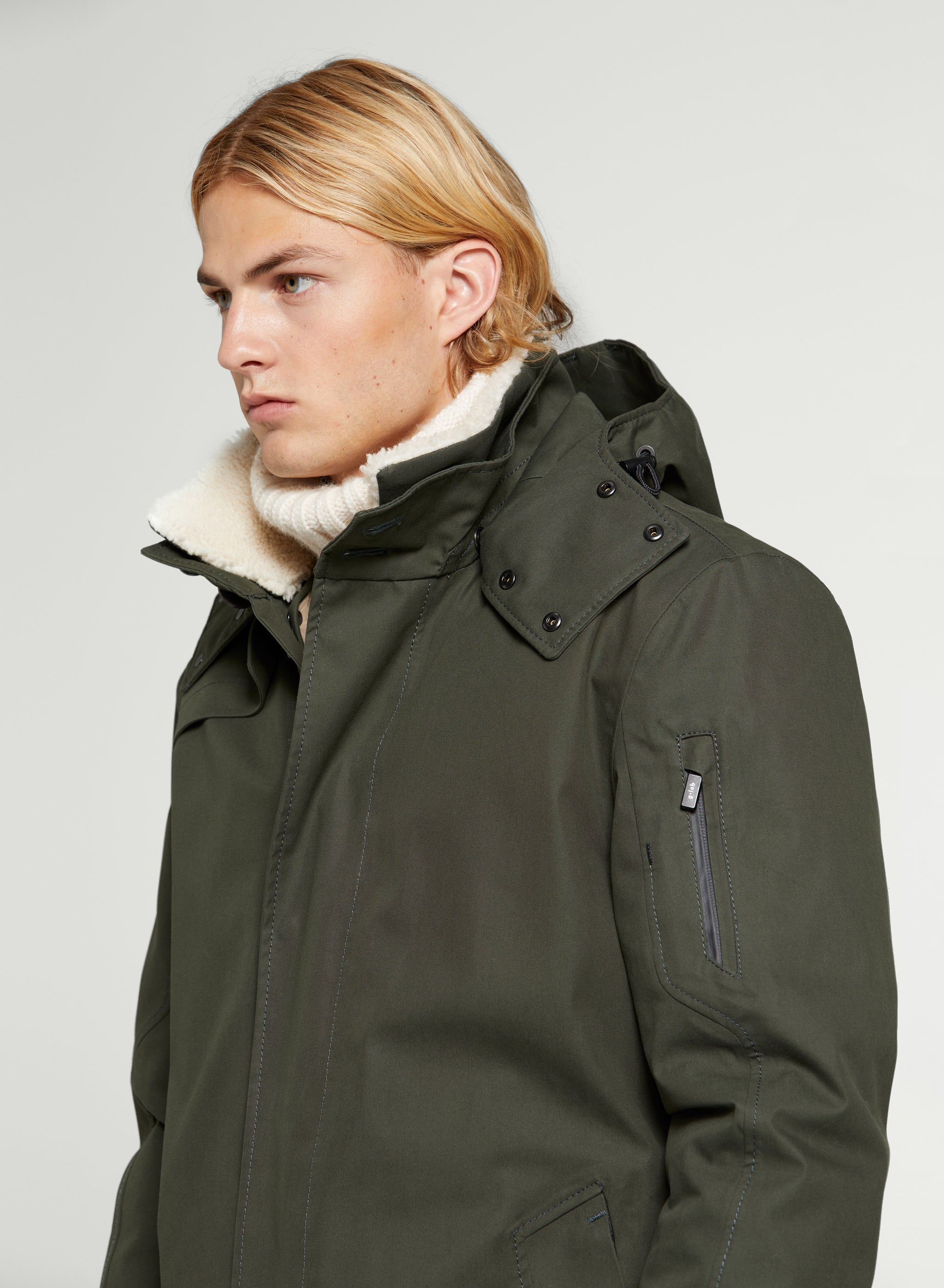 G-LAB Magnum Cotton Touch Parka in Dark Olive