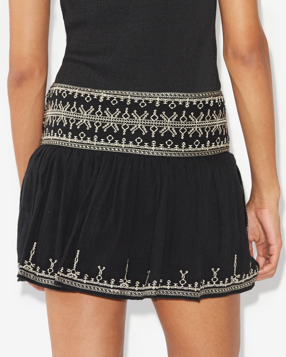 ISABEL MARANT ÉTOILE Picadilia Skirt in Black FR40 / DE38