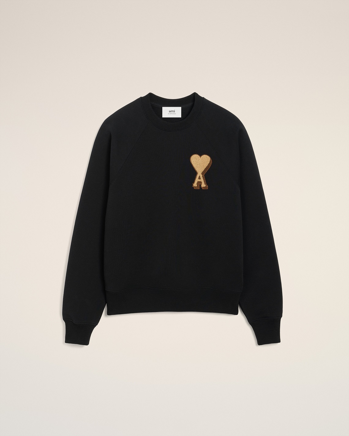 AMI PARIS de Coeur Big Logo Sweatshirt in Black