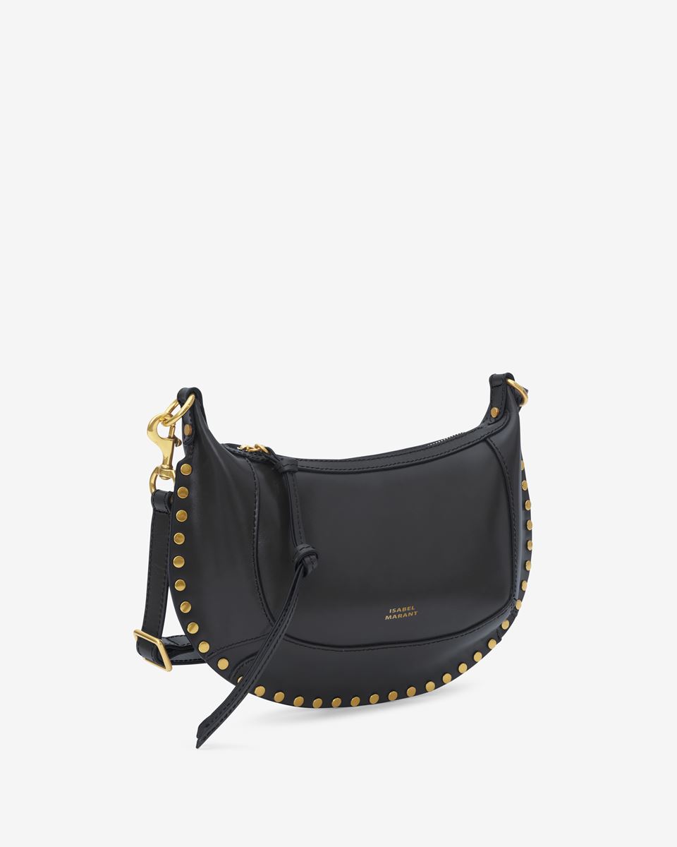 ISABEL MARANT Oskan Moon Shoulder Bag in Black