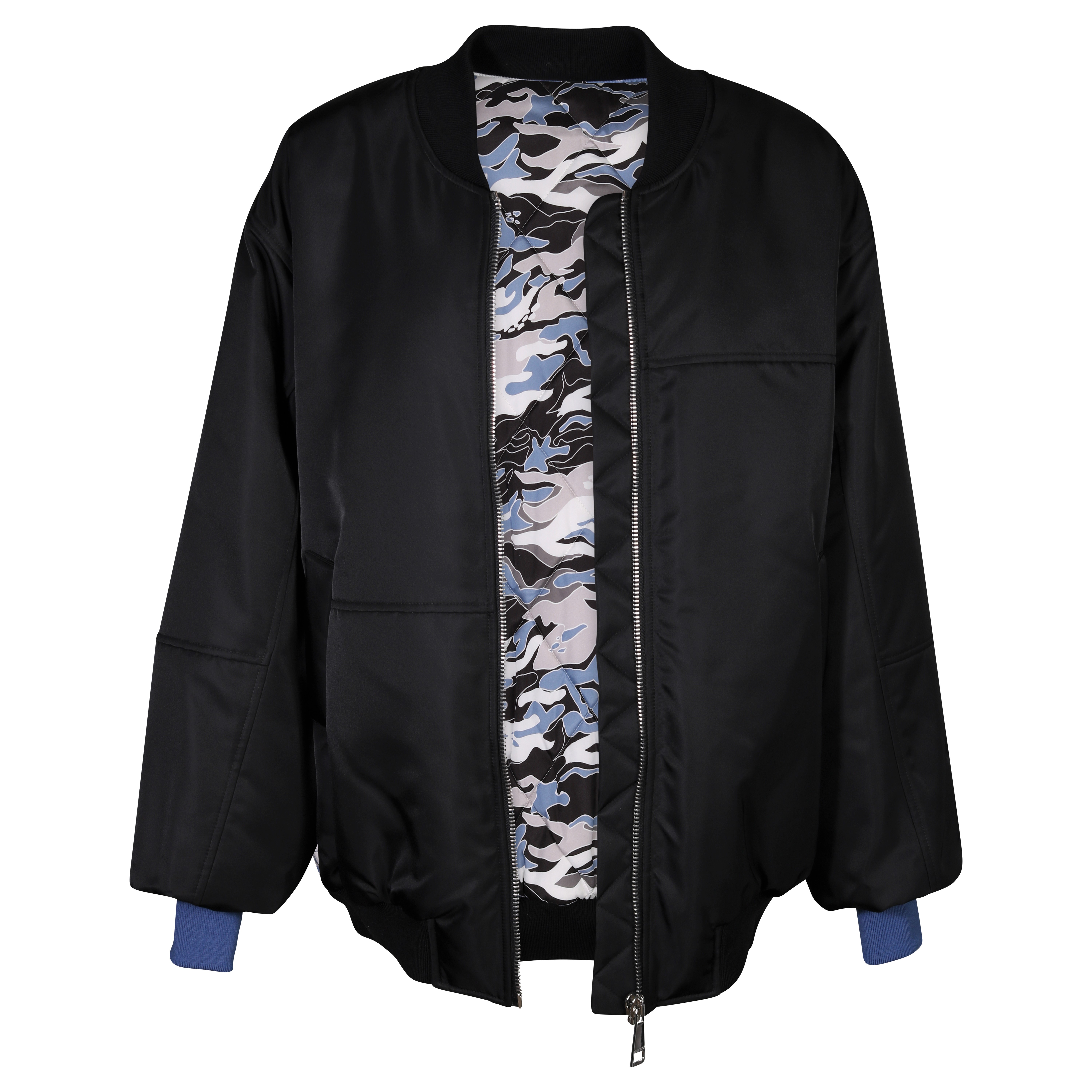 Khrisjoy Puffer Bomber Jacket Black