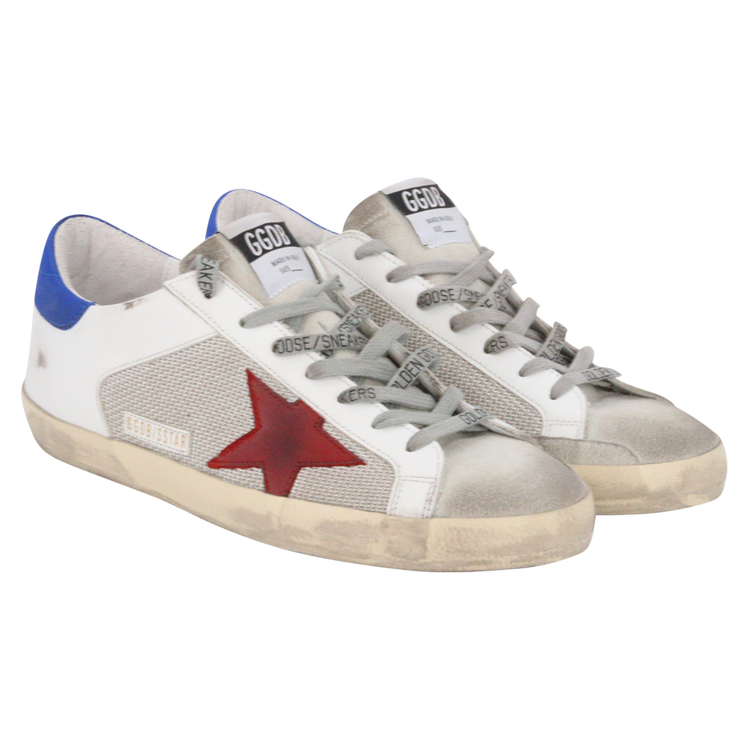 Golden Goose Sneaker Superstar White/Red/Blue
