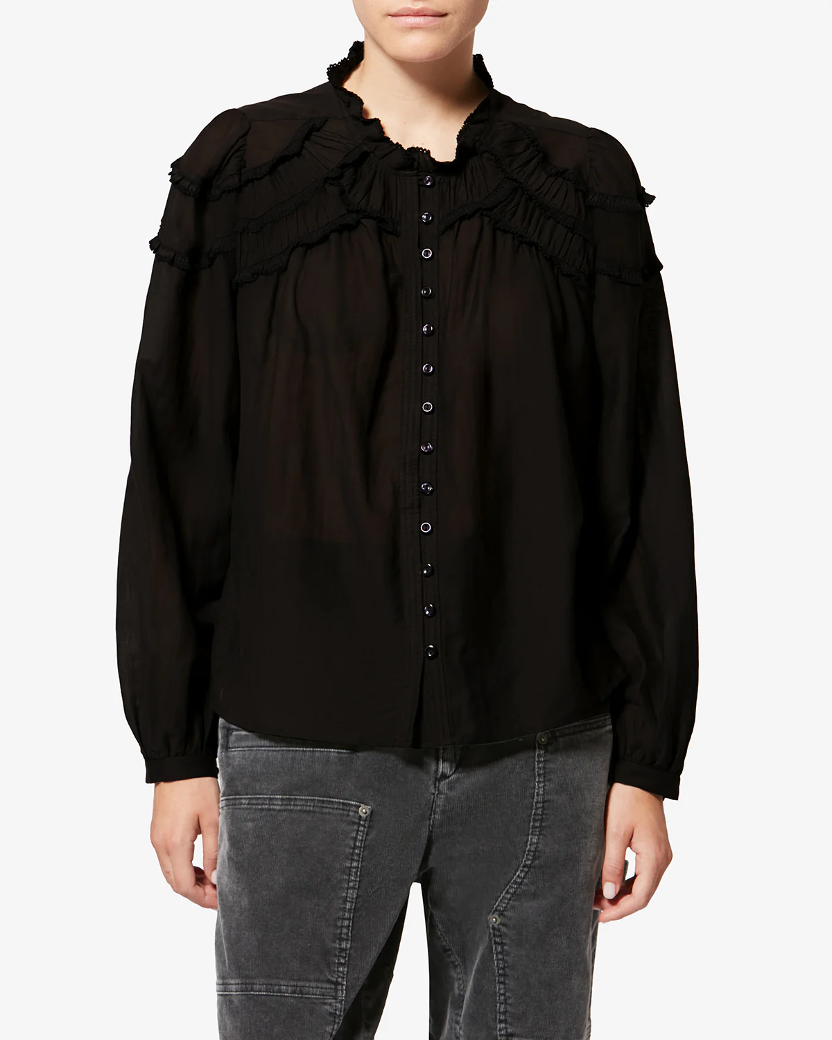 ISABEL MARANT ÉTOILE Christa Top in Black