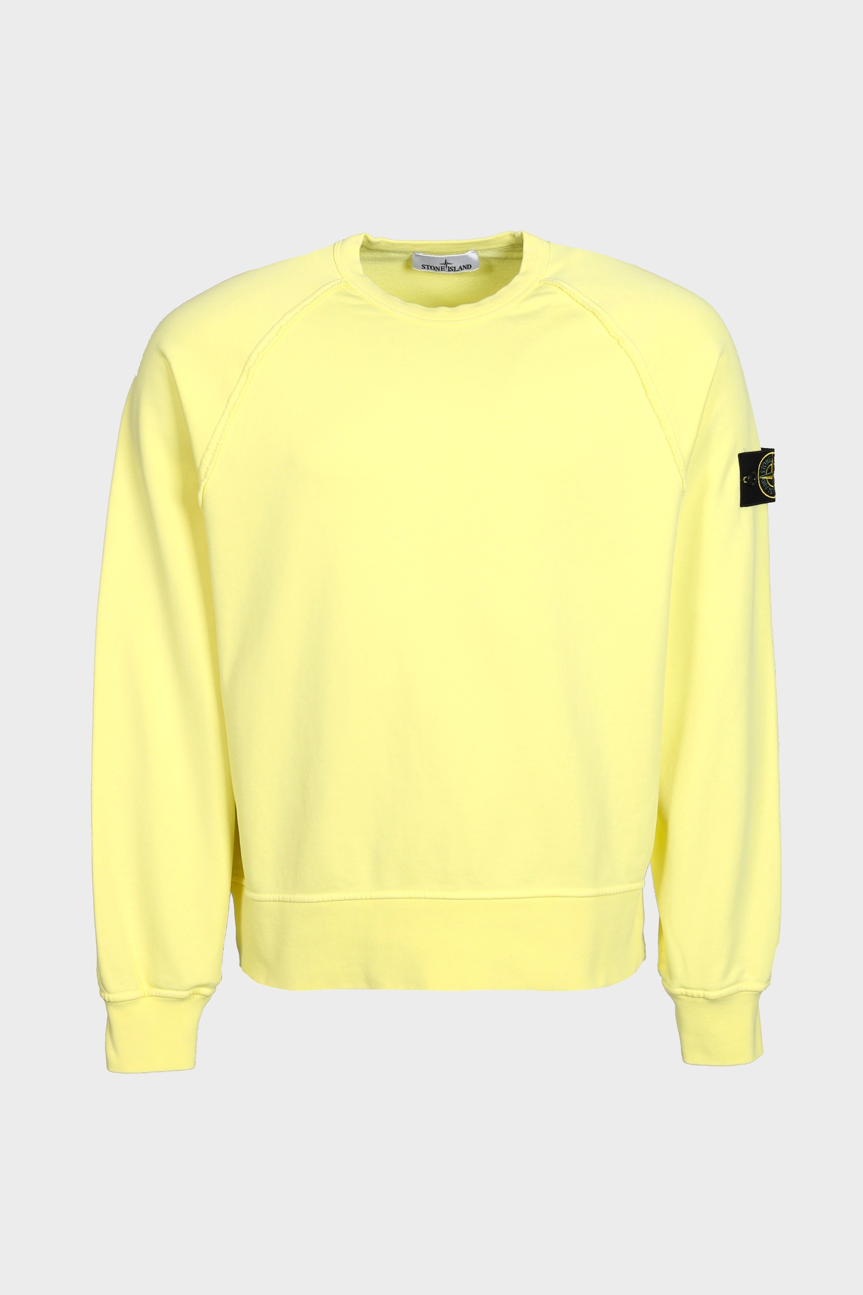 STONE ISLAND Loose Fit Sweatshirt in Light Yellow 3XL