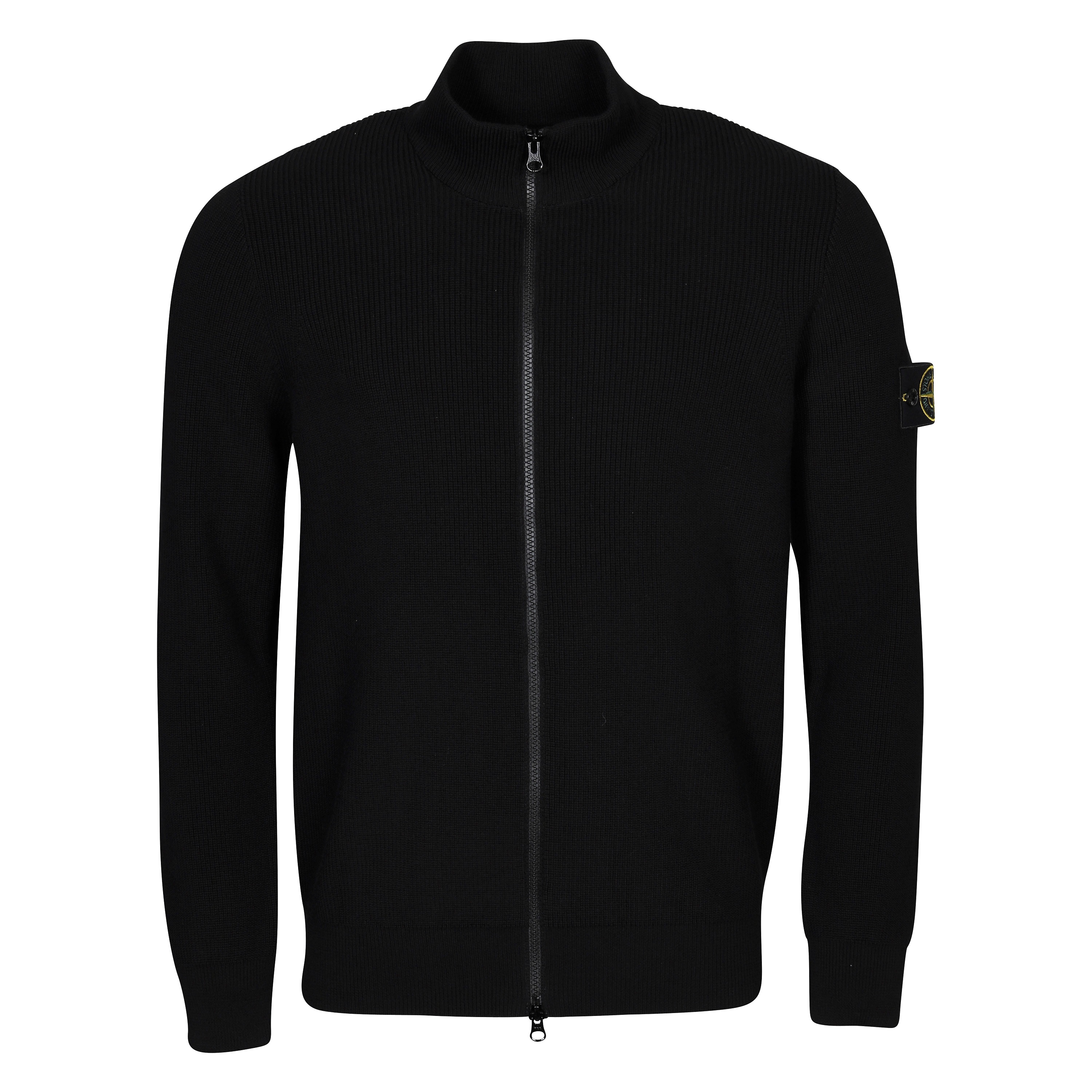Stone Island Knit Zip Jacket in Black