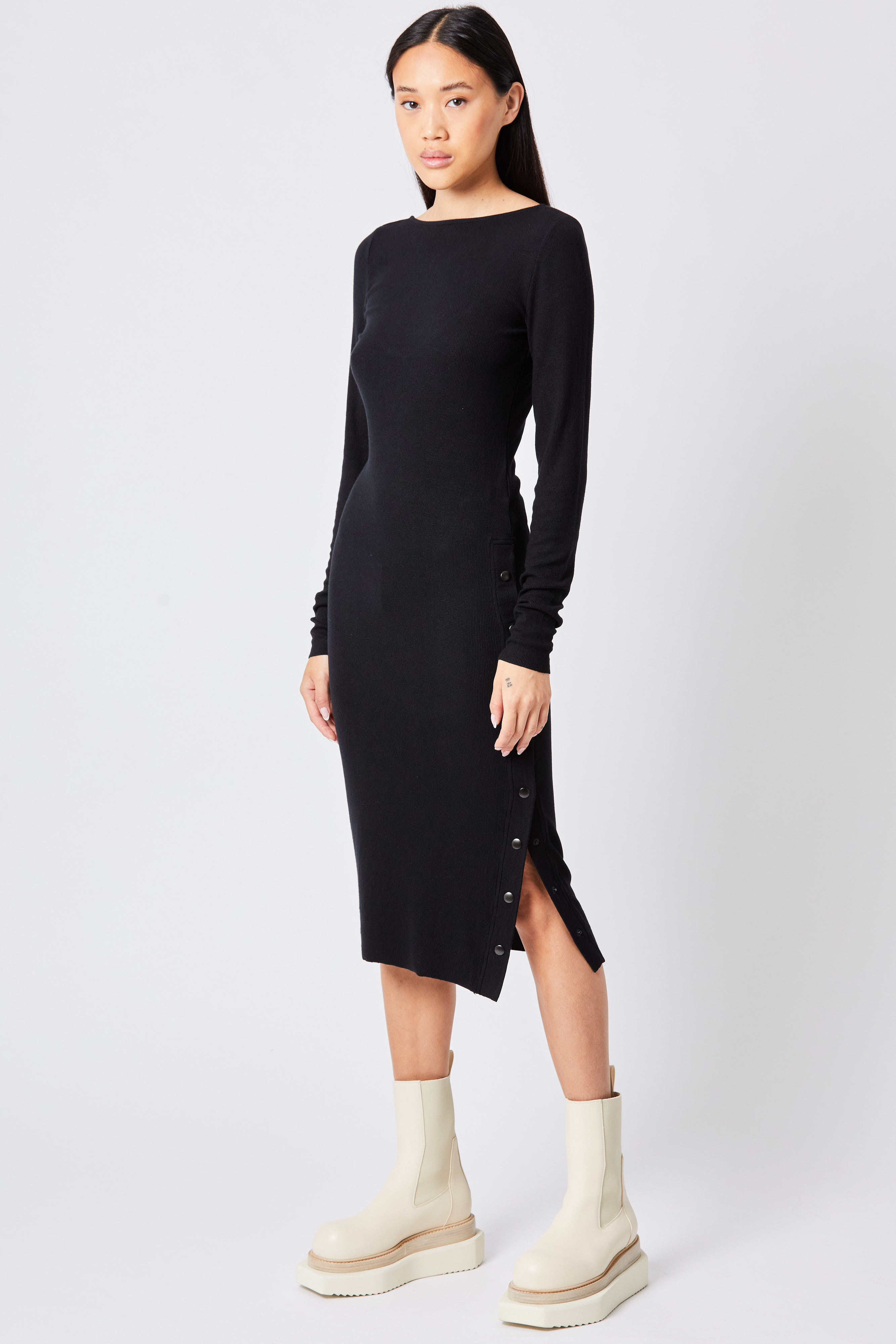 Thom Krom Sweat Dress in Black XS
