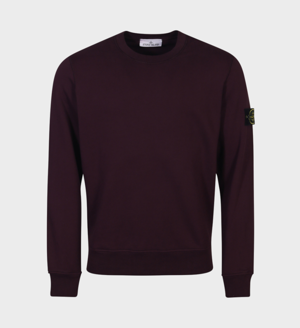 weinrotes sweatshirt von stone island