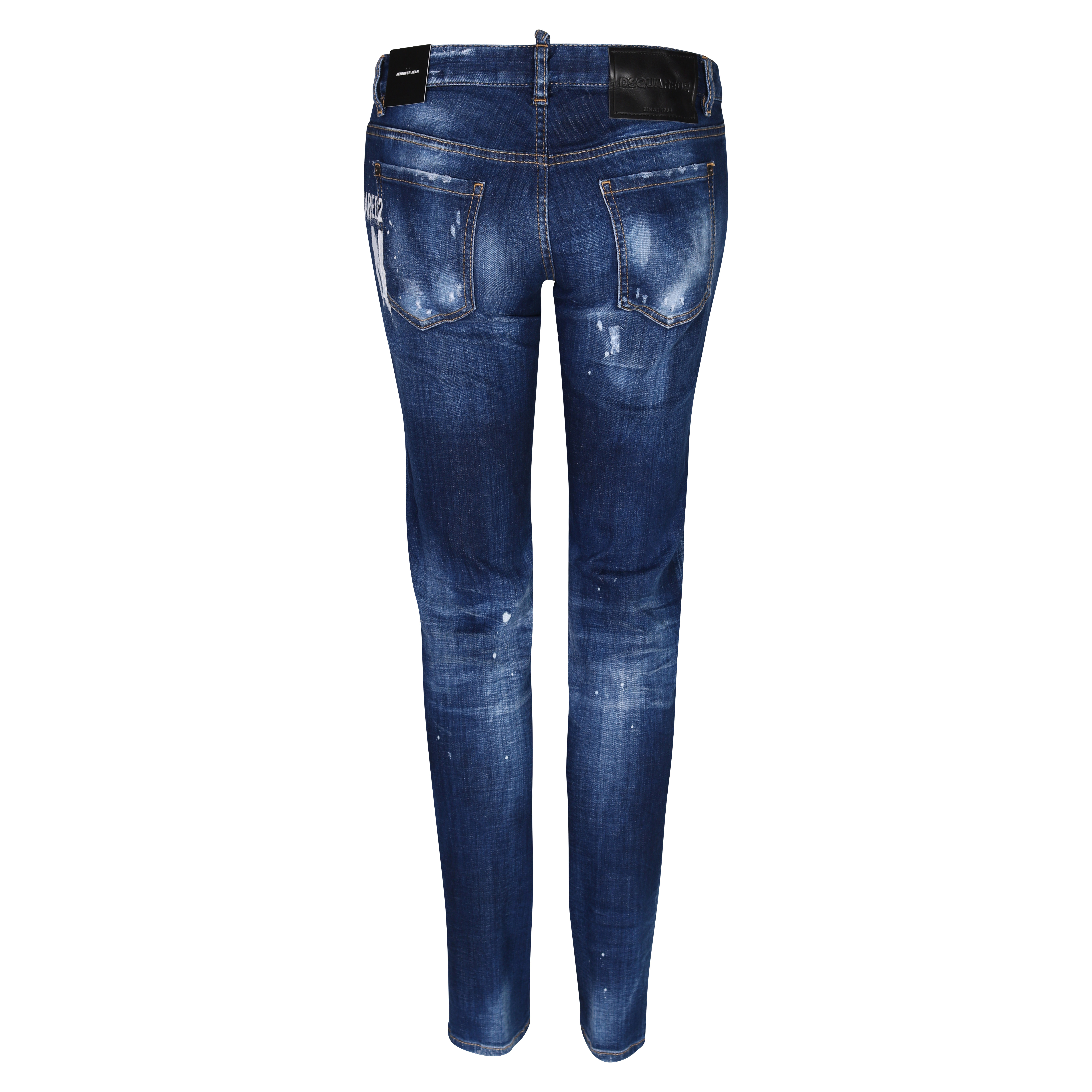 Dsquared Jeans Jennifer Jean Icon Spray Blue Washed