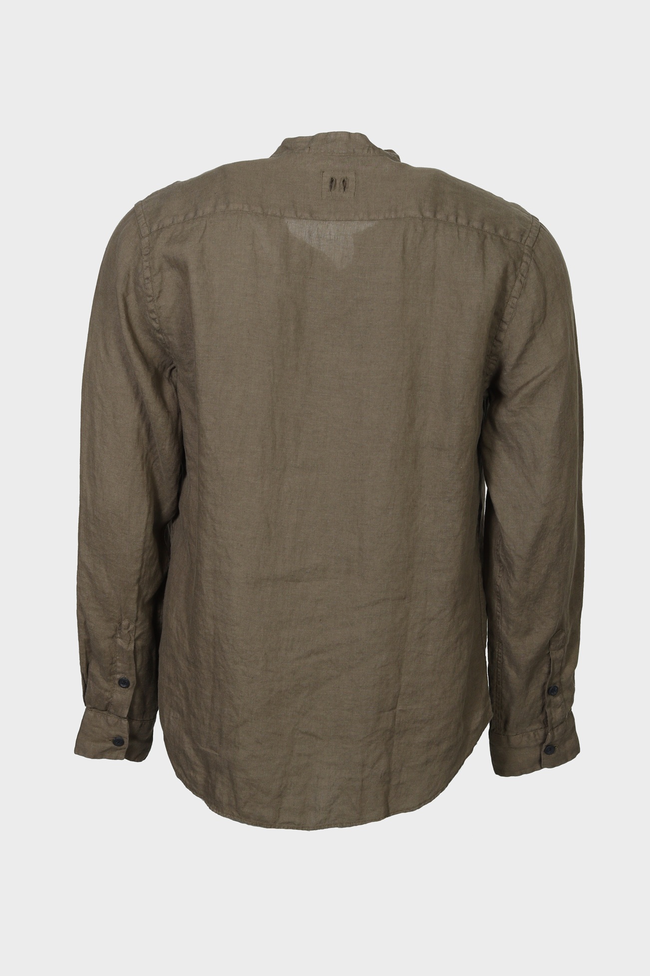 HANNES ROETHER Linen Shirt in Olive