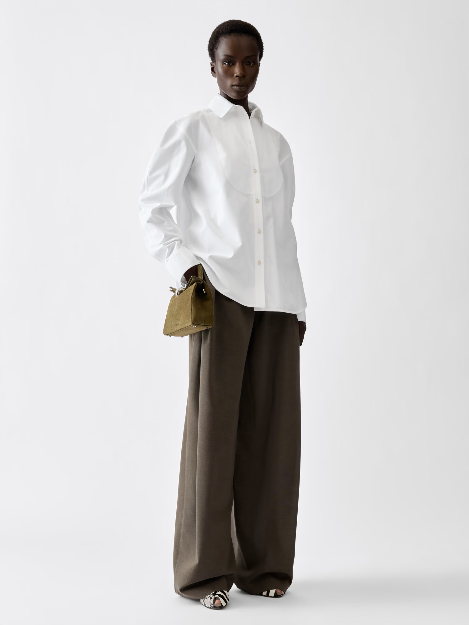 JACQUEMUS "Le Palmier" Citta Shirt in White