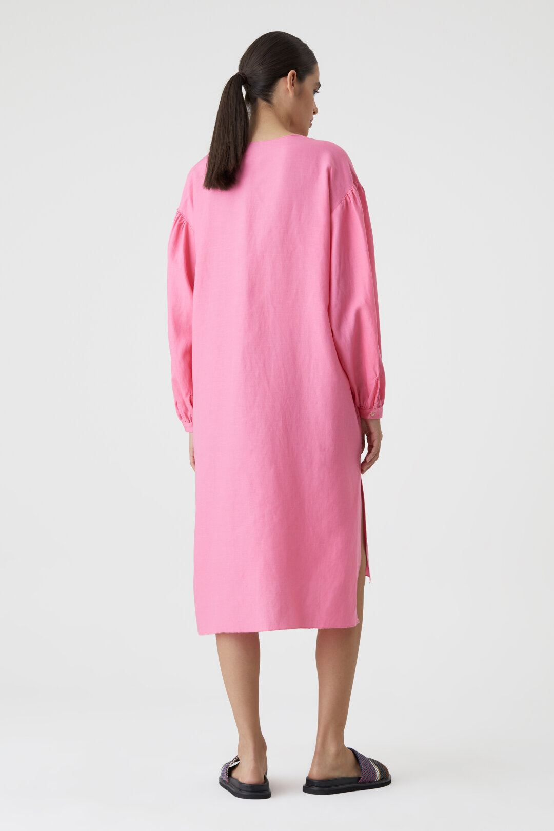 CLOSED Puff Sleeve Dress in Pink