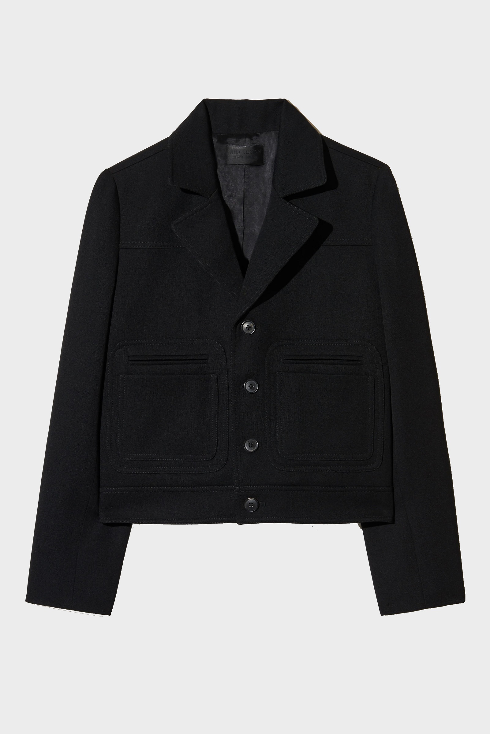 NILI LOTAN Short Wool Jacket in Black