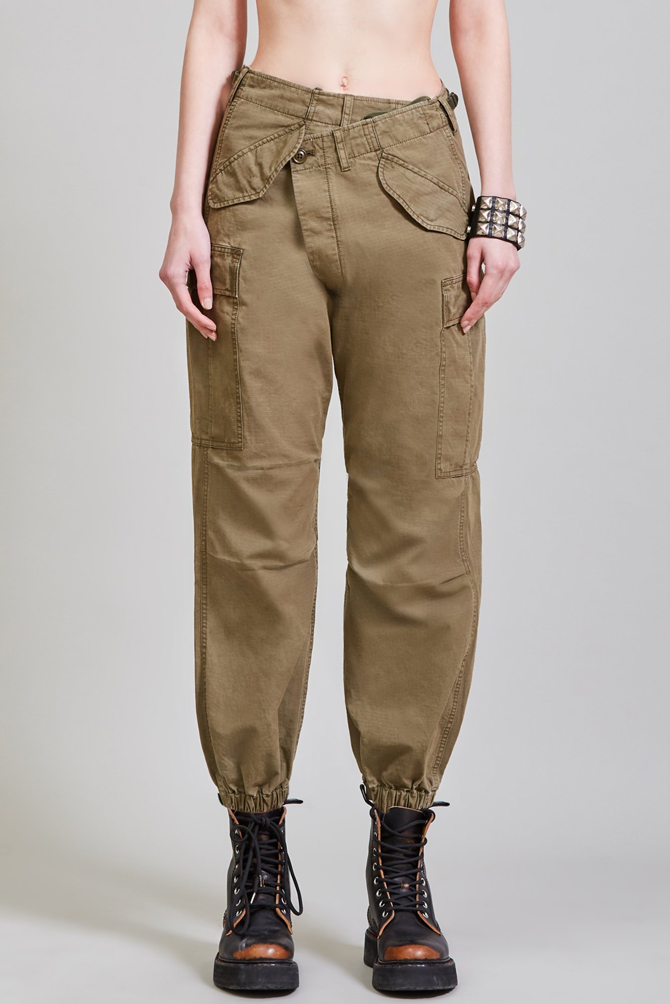 R13 Crossover Cargo Pant Oliv