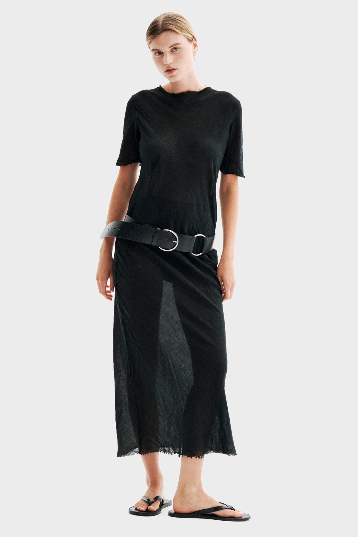 ALL III Amara Light Cotton Dress in Black