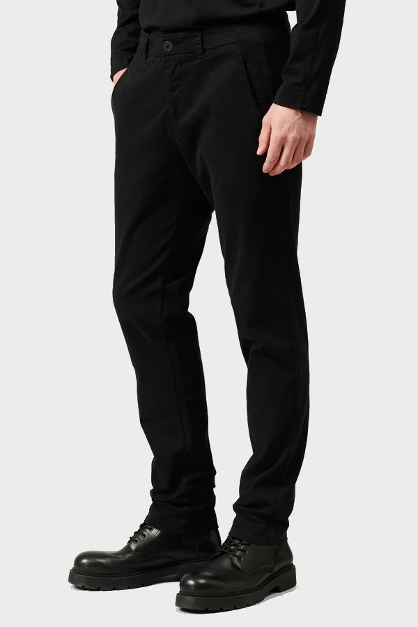 TRANSIT UOMO Cotton Stretch Pant in Black TRANSIT UOMO Cotton Stretch Pant in Black
