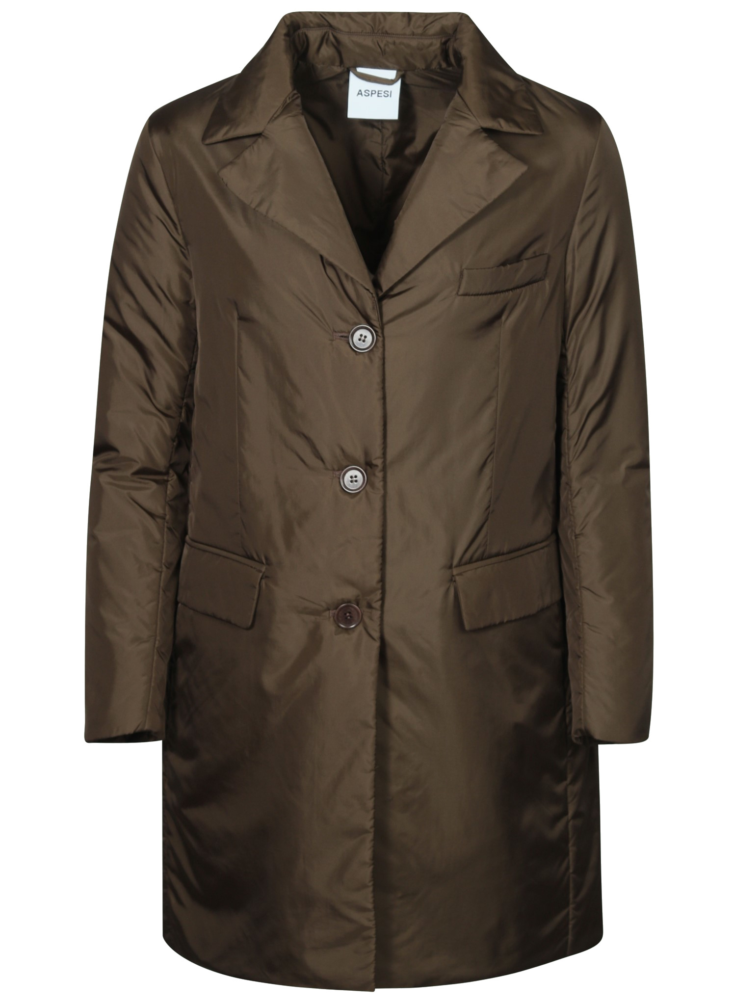 ASPESI Soft Padded Coat Ivy in Olive XS