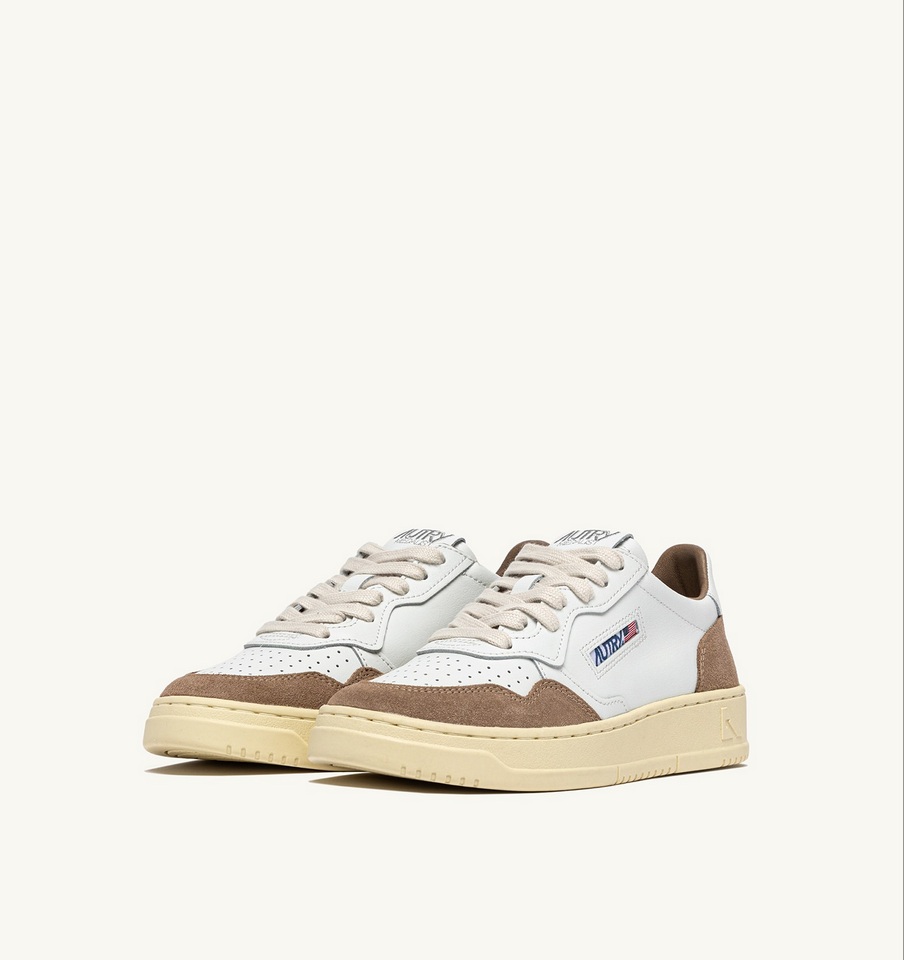 AUTRY ACTION SHOES Medalist Low Sneaker Leather/Suede/White/Antelope