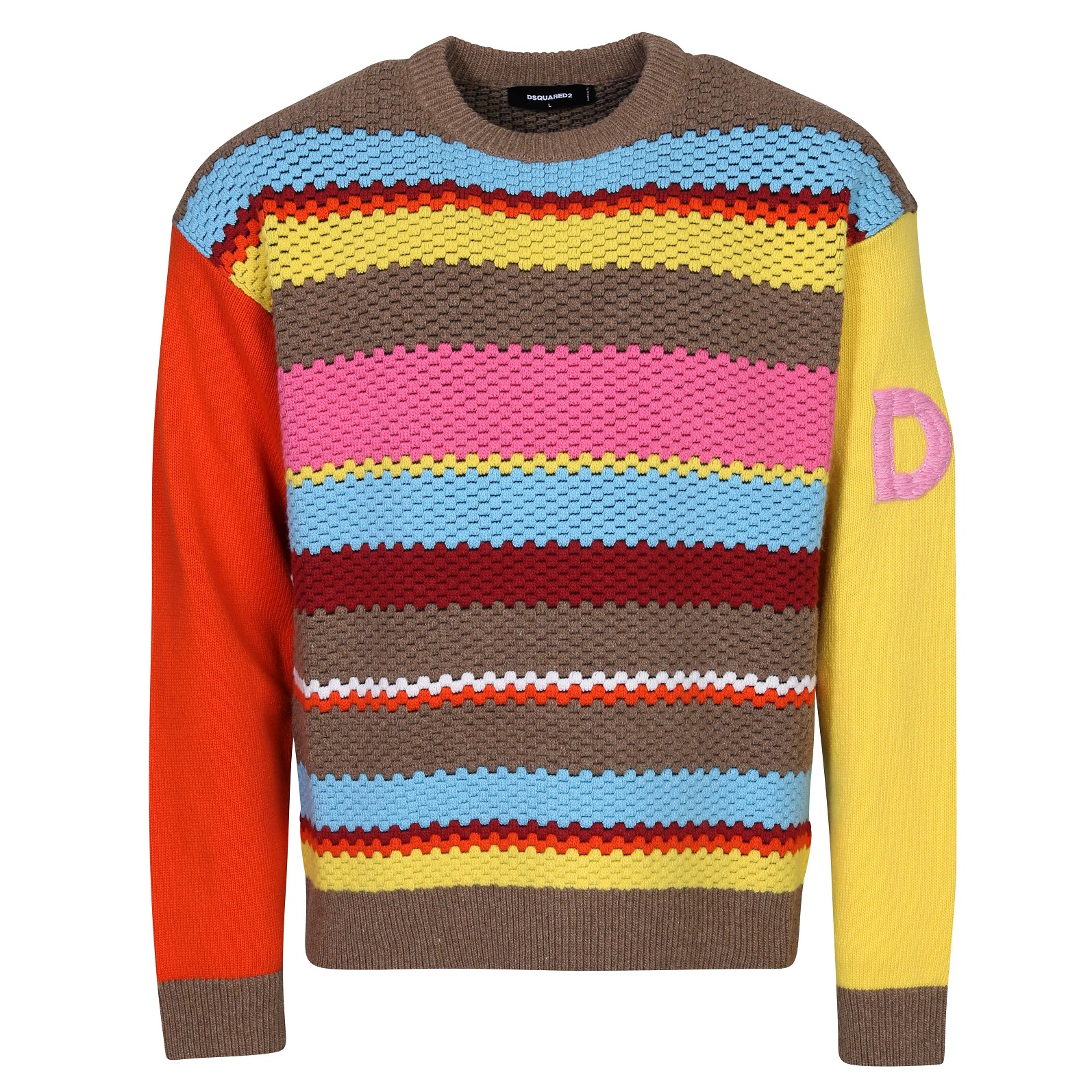 Dsquared Degrade Stripes Knit Sweater in Multicolor