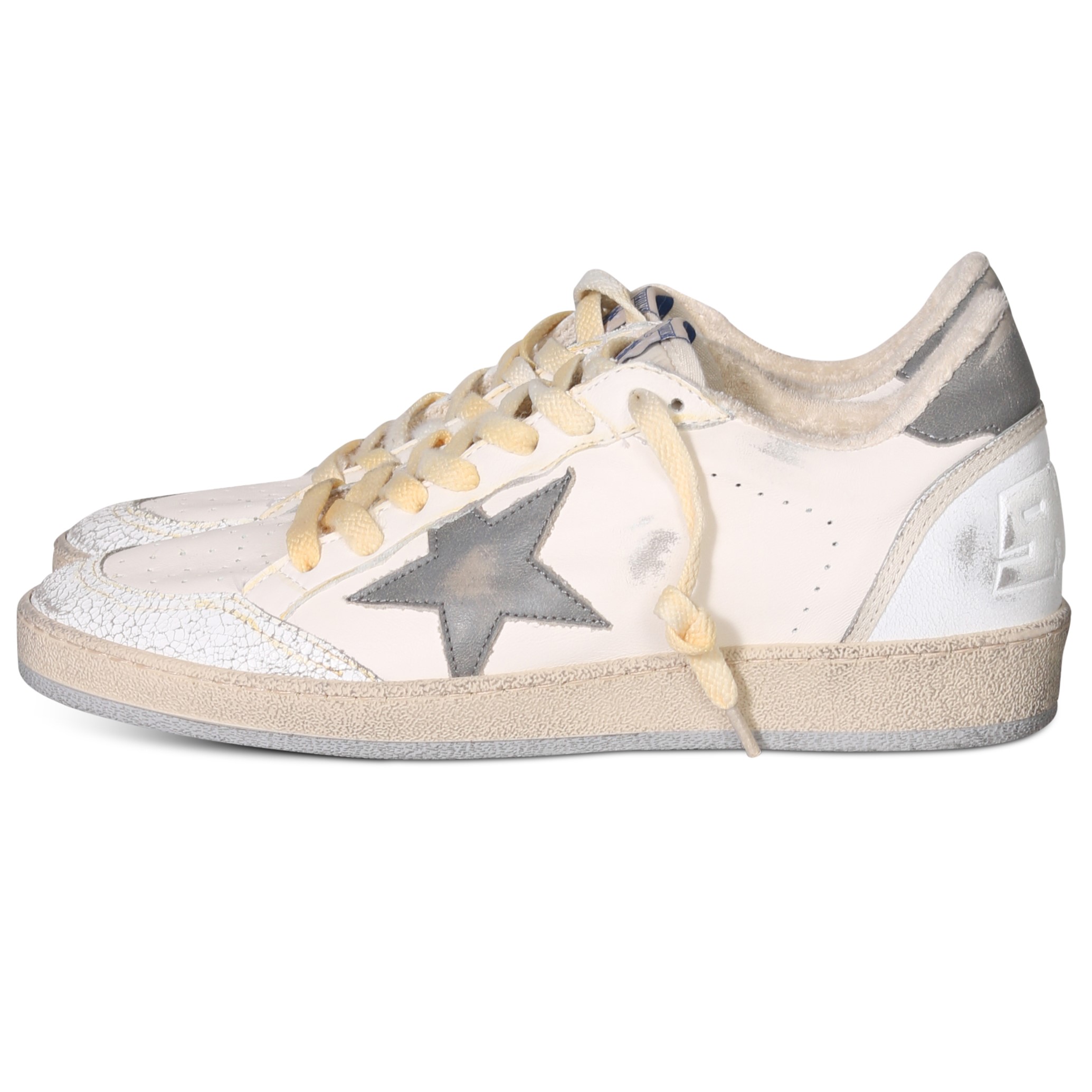 GOLDEN GOOSE Sneaker Ballstar in White/Grey 40