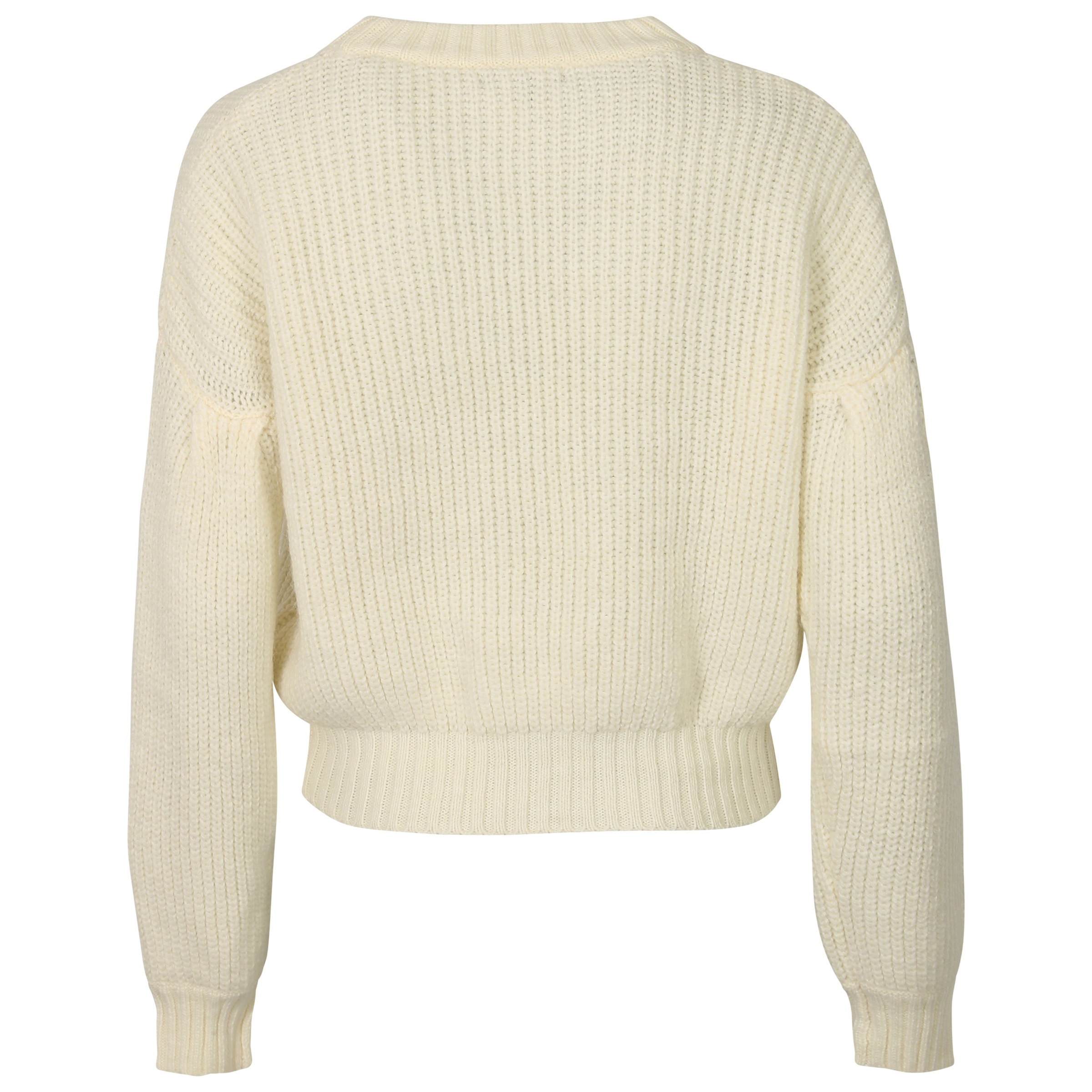 Nikkie Puff Knit Sweater Jadyn Offwhite