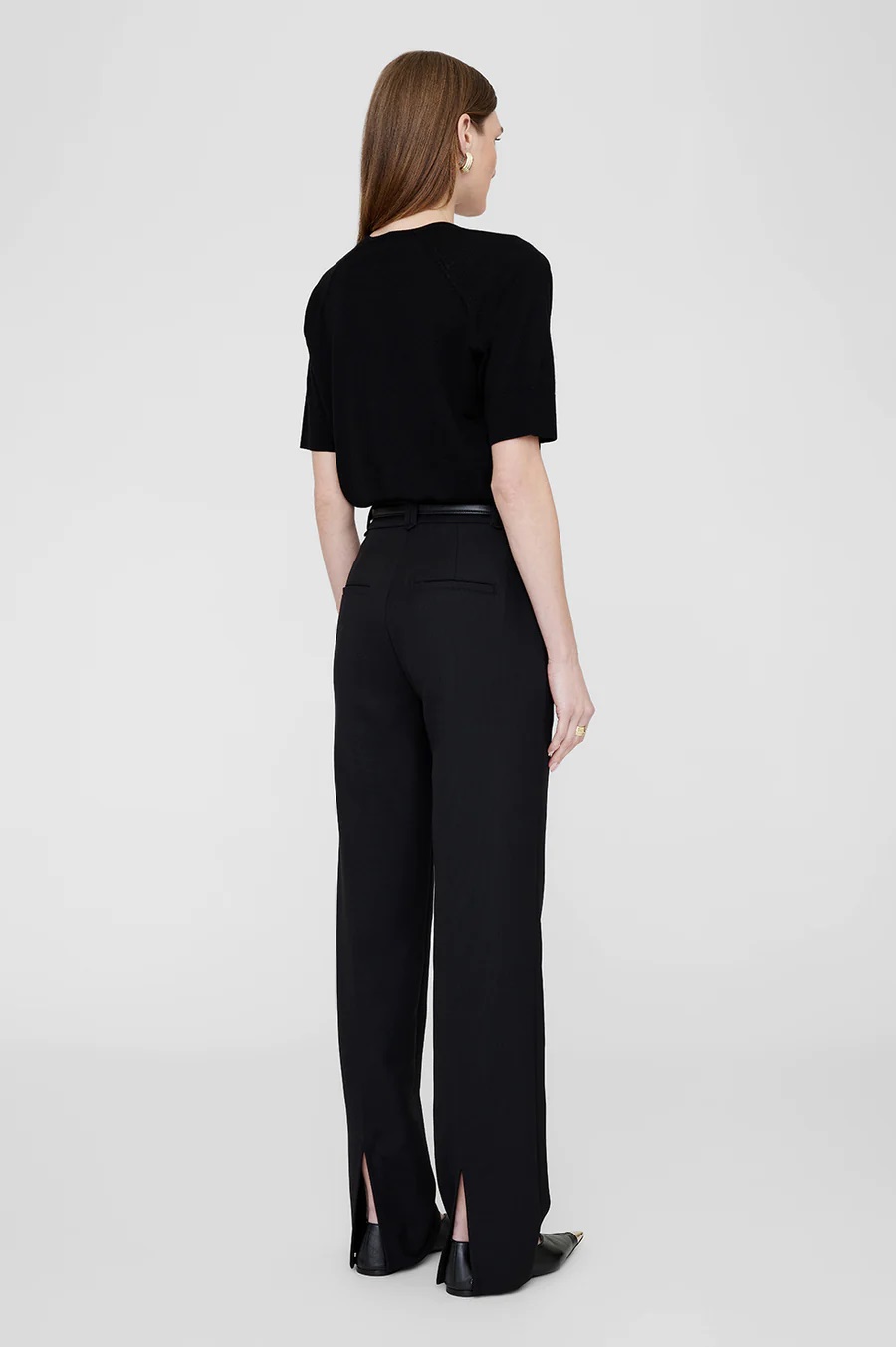 ANINE BING Aria Knit Sweater in Black