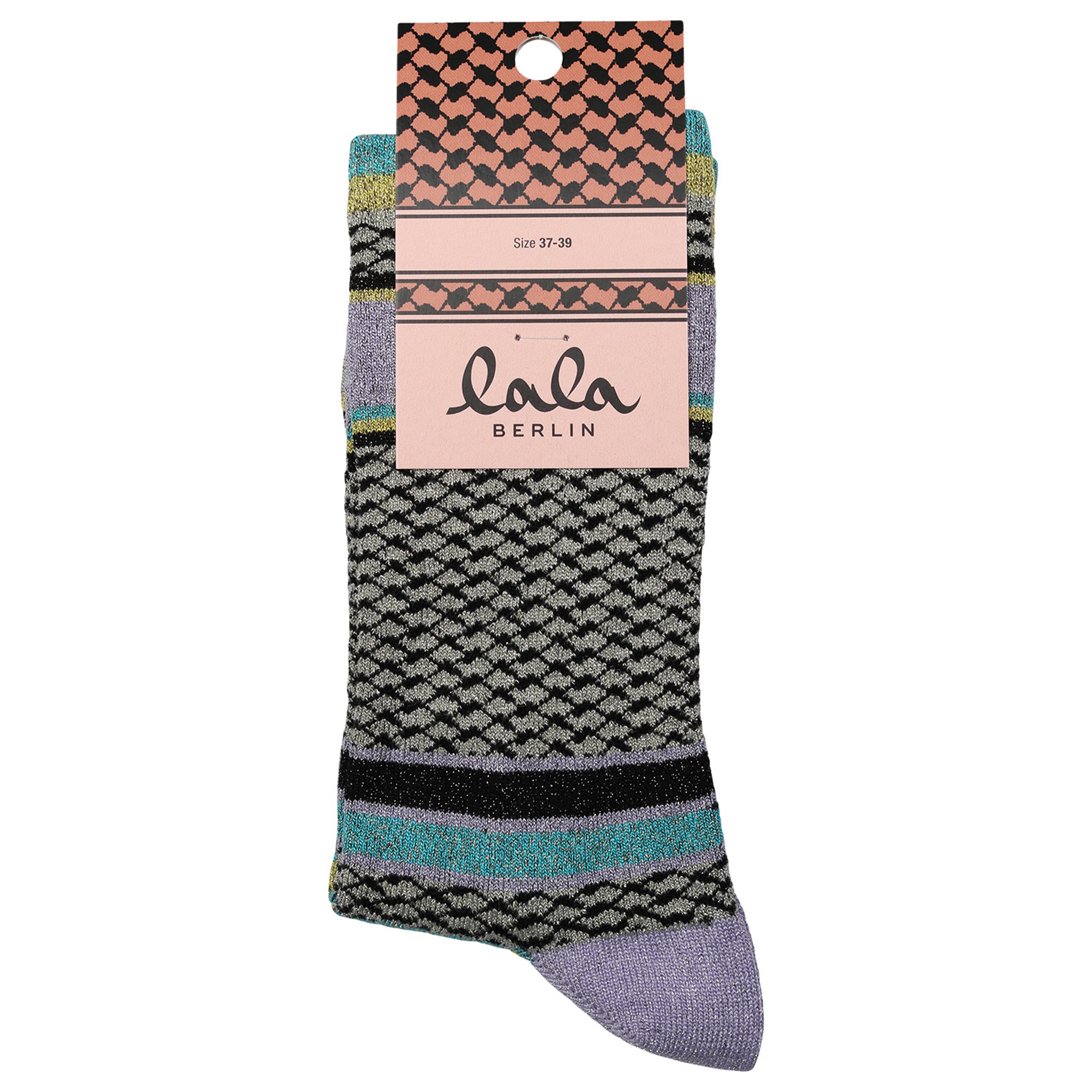 Lala Berlin Socks Silja Stripes Lavender