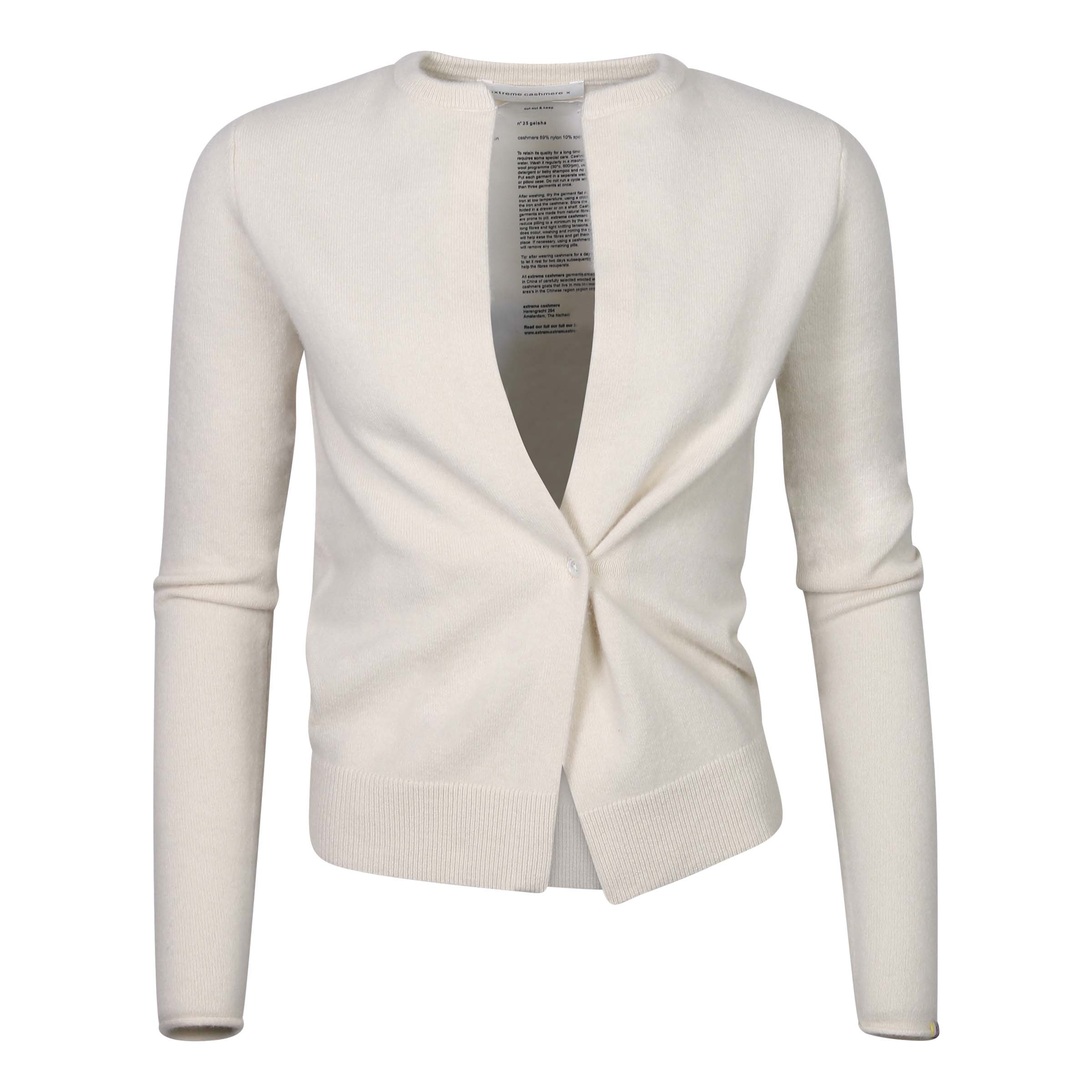 Extreme Cashmere Cardigan N°25 Geisha Cream