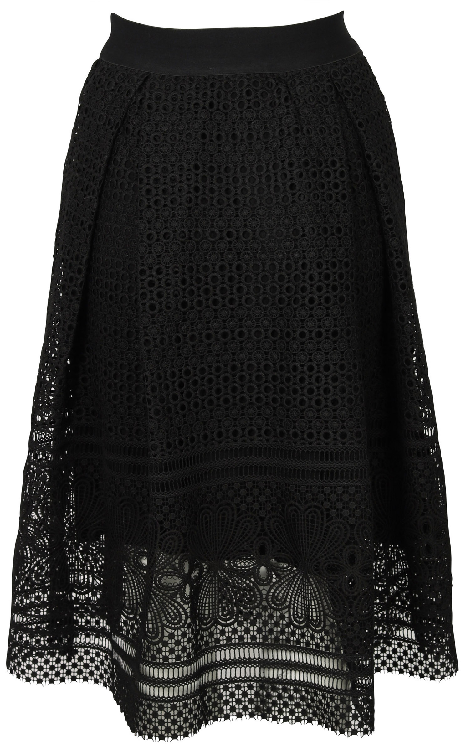 Summum Skirt Heavy Lace Black
