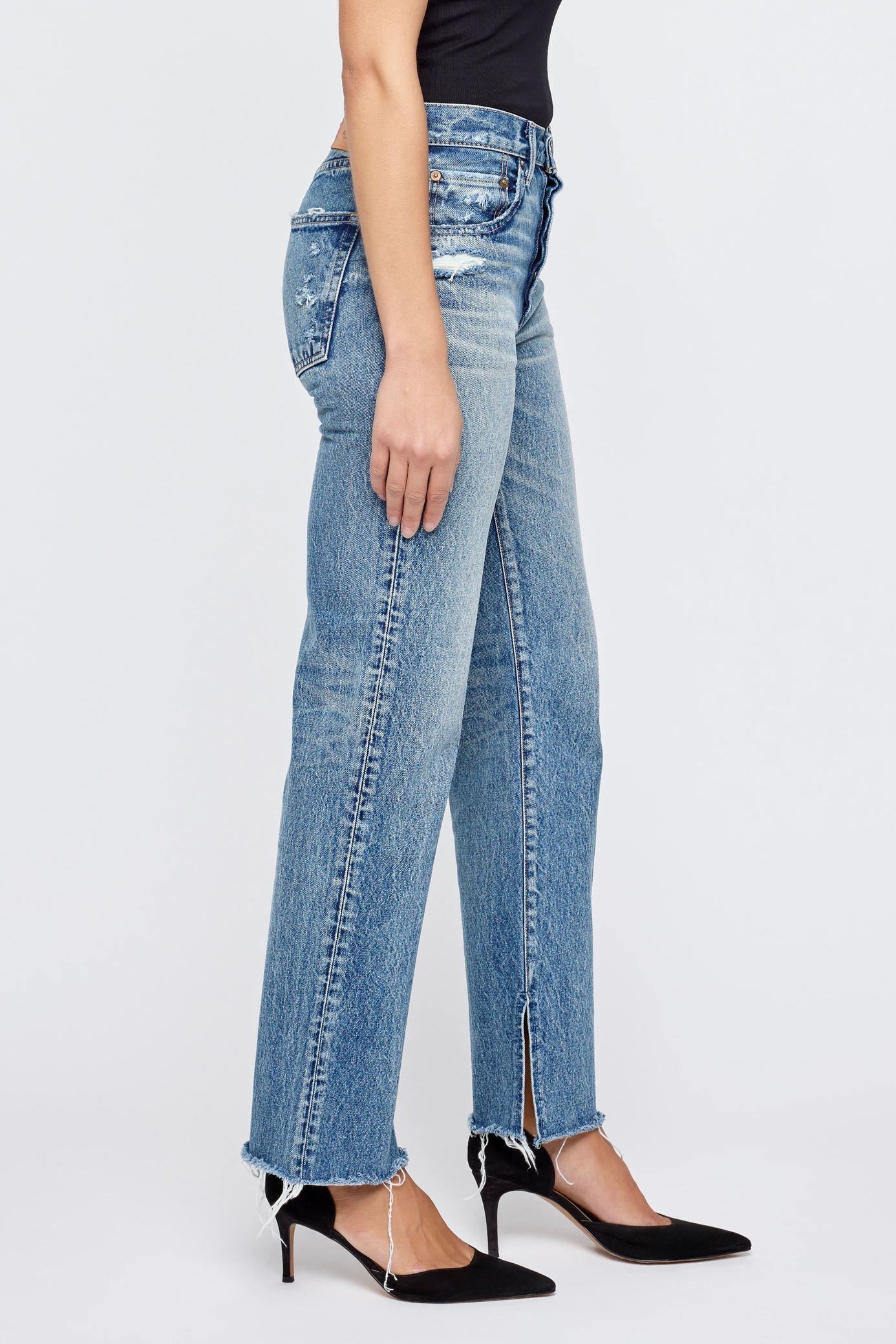 MOUSSY VINTAGE Jeans Straight Foster in Blue