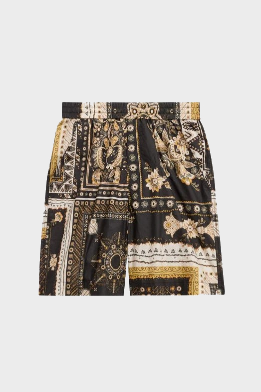 ISABEL MARANT Gregorian Shorts in Black/Ochre ISABEL MARANT Gregorian Shorts in Black/Ochre
