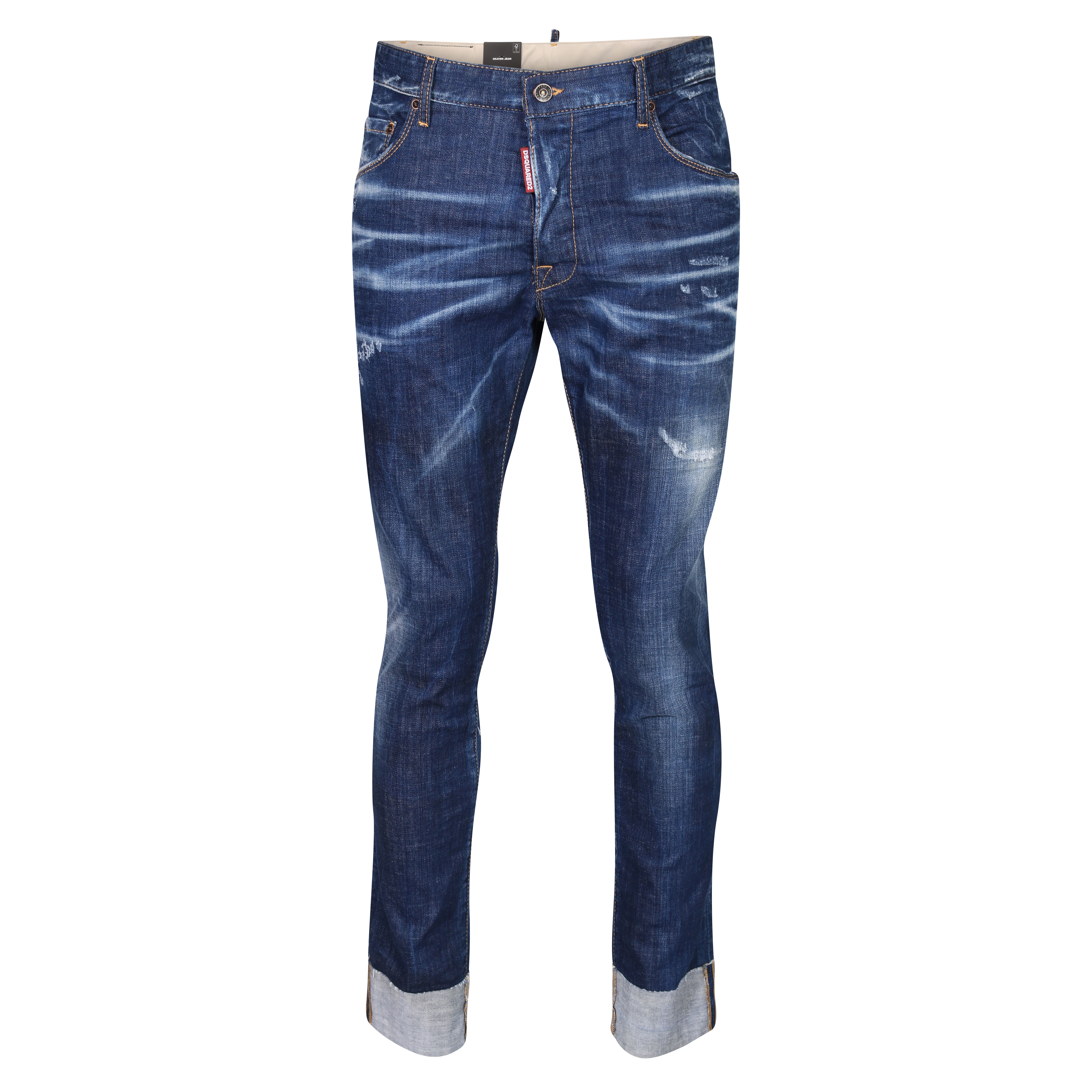 Dsquared Skater Jean in Blue Washed