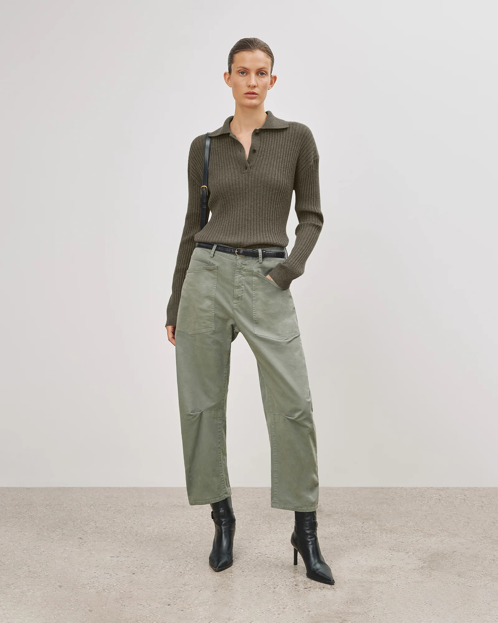 NILI LOTAN Shon Pant in Admiral Green XXL/10