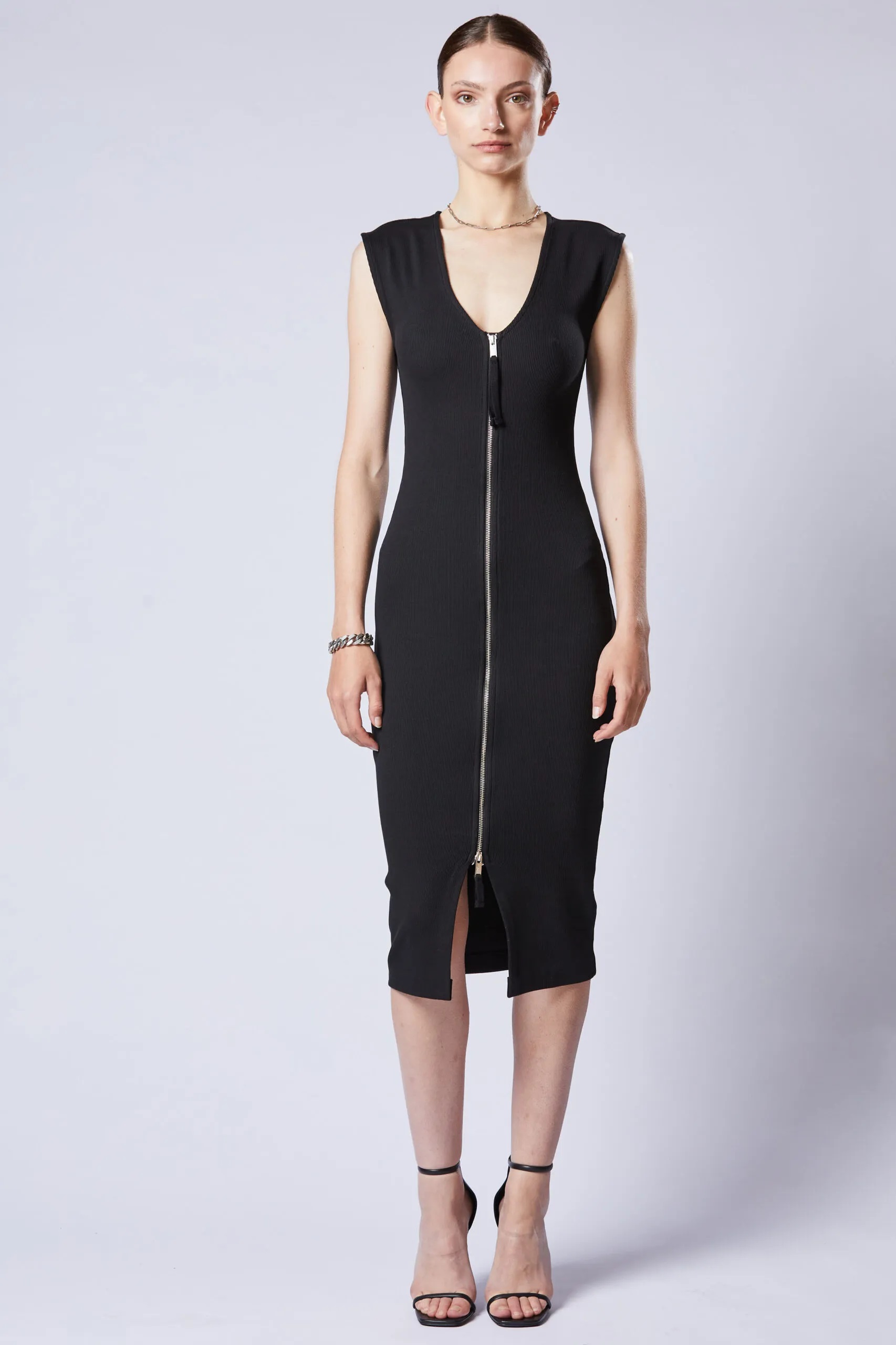 THOM KROM Zip Dress in Black