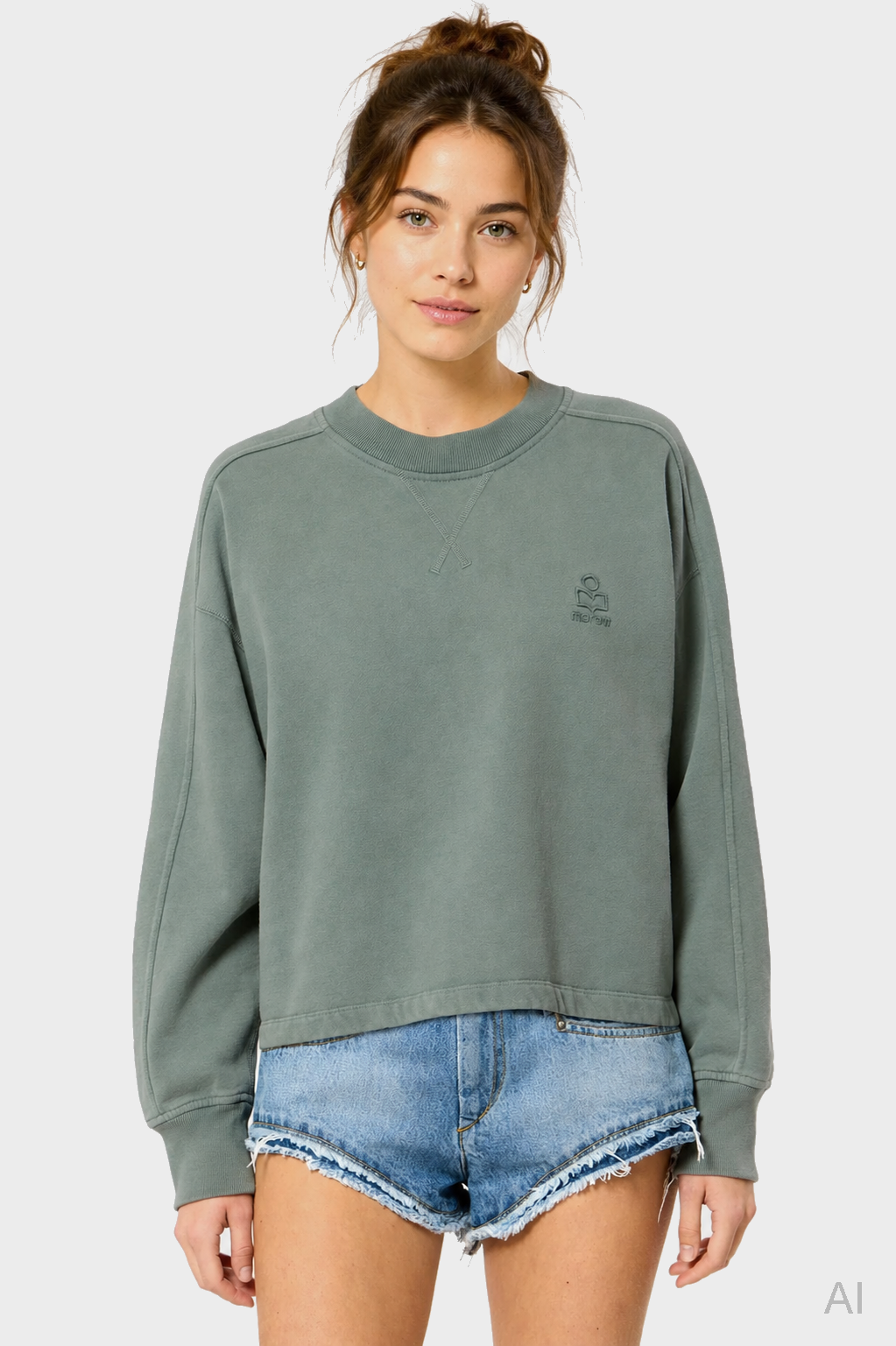ISABEL MARANT ÉTOILE Sunny Sweatshirt in Sage