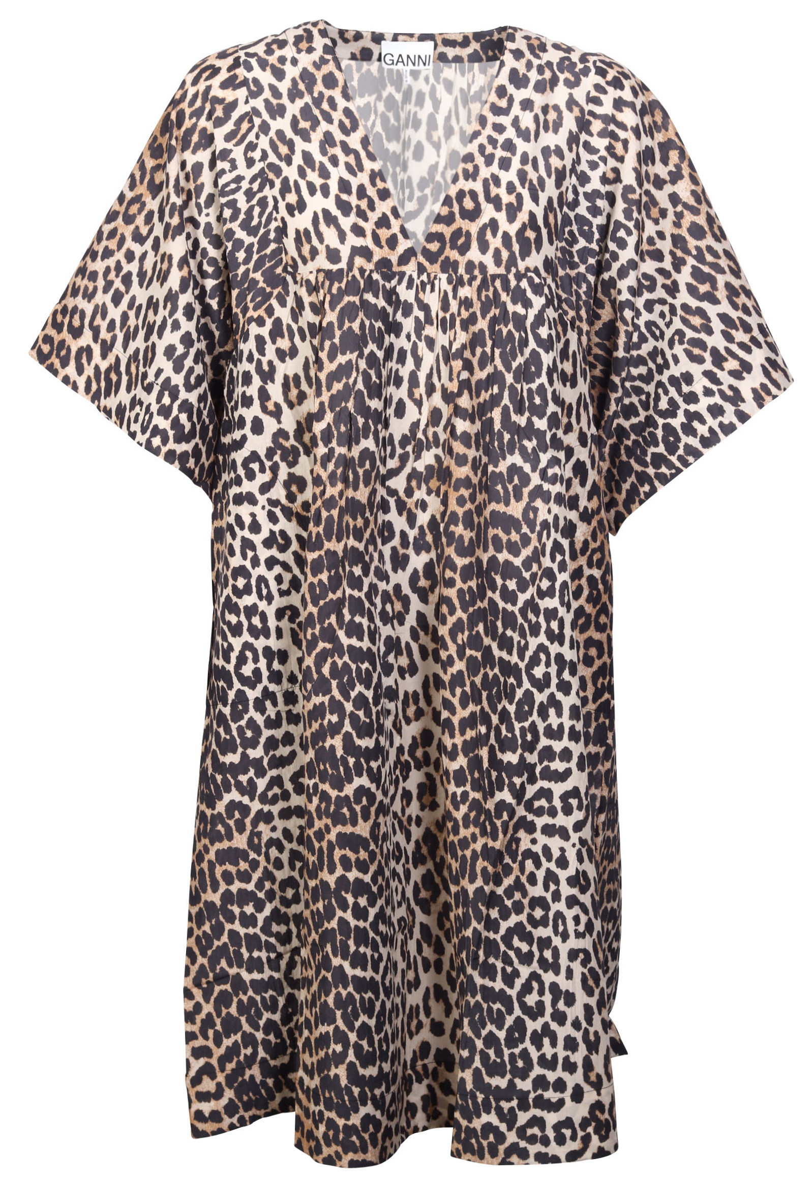 Ganni Cotton Silk Dress Leo