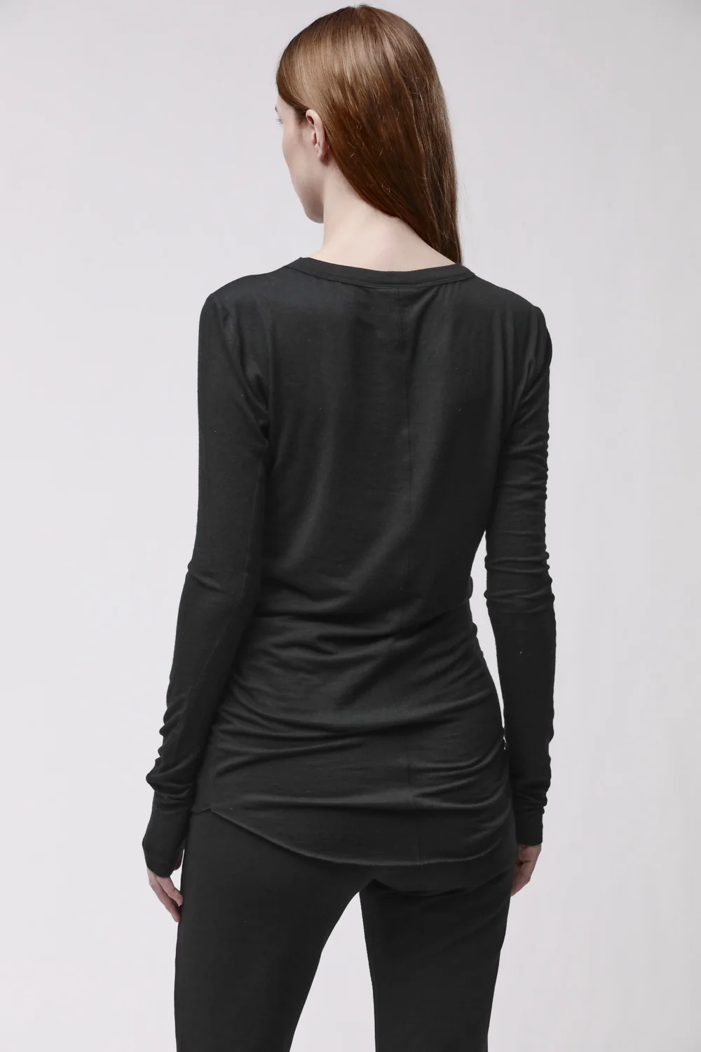 THOM KROM Soft Stretch Longsleeve in Black