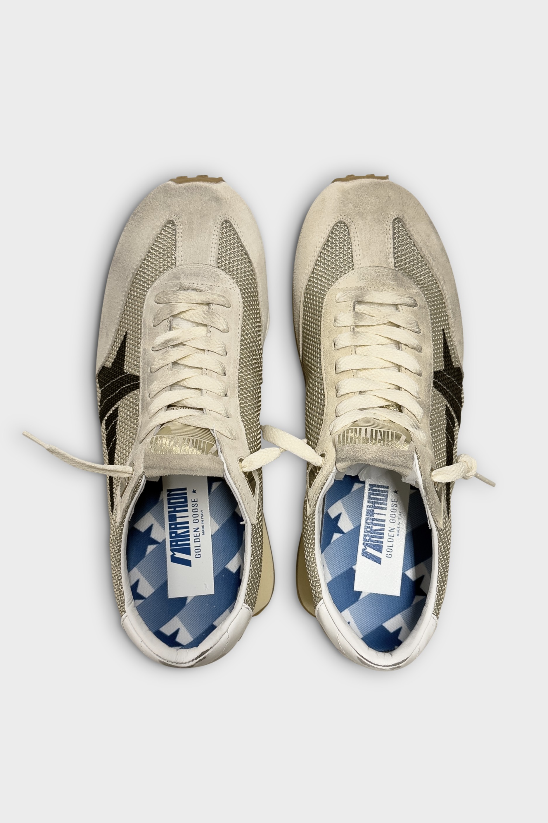 GOLDEN GOOSE Marathon in Beige/Black