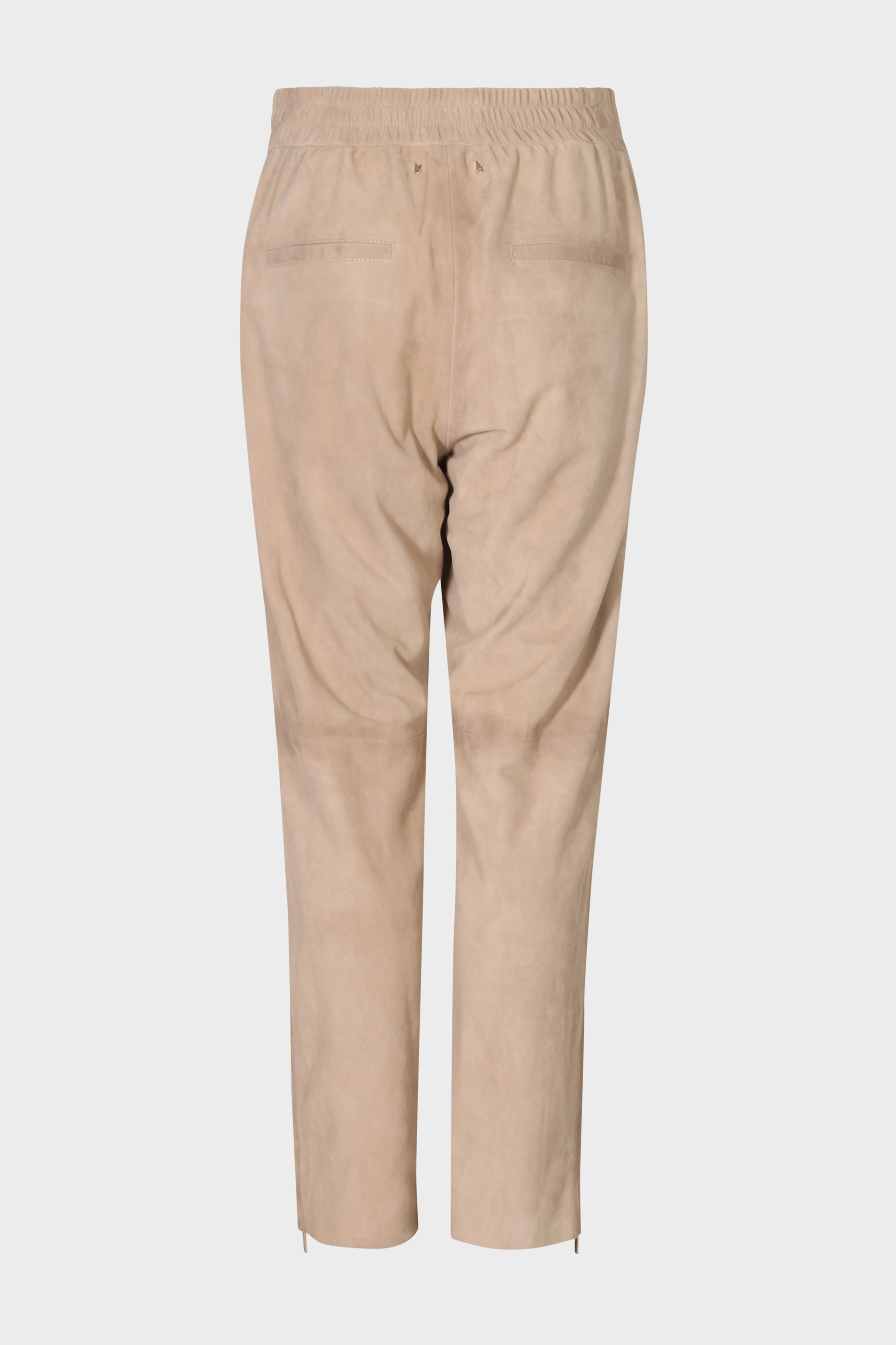 GOLDEN GOOSE Leather Joggpant in Sand IT 40 / EU 34