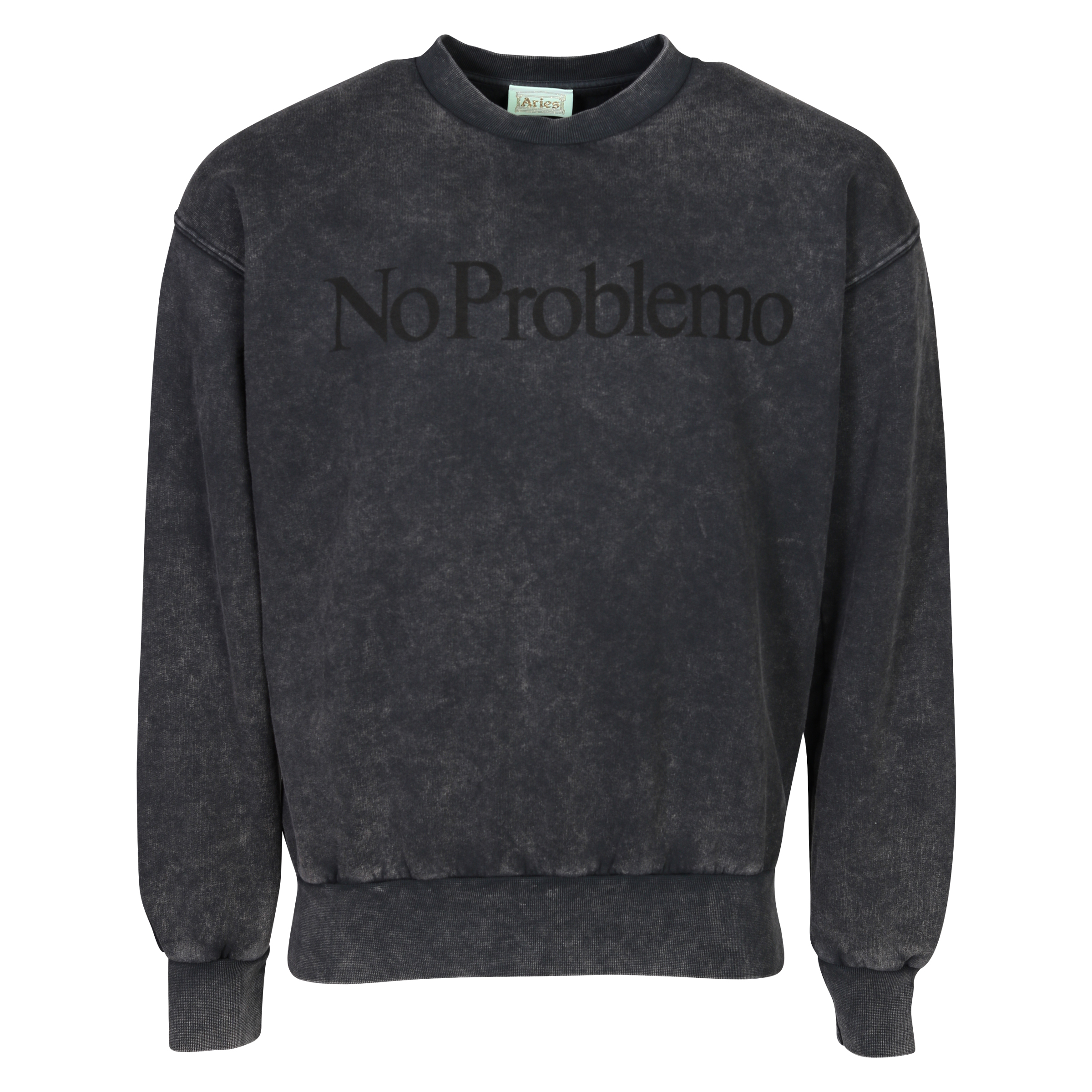 Unisex Aries No Problemo Sweatshirt in Black