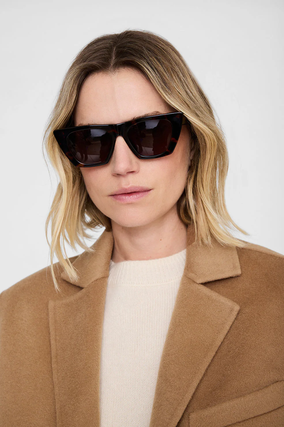 ANINE BING Paris Sunglasses in Dark Tortoise