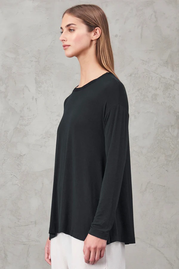 TRANSIT PAR SUCH Flowing Longsleeve in Black