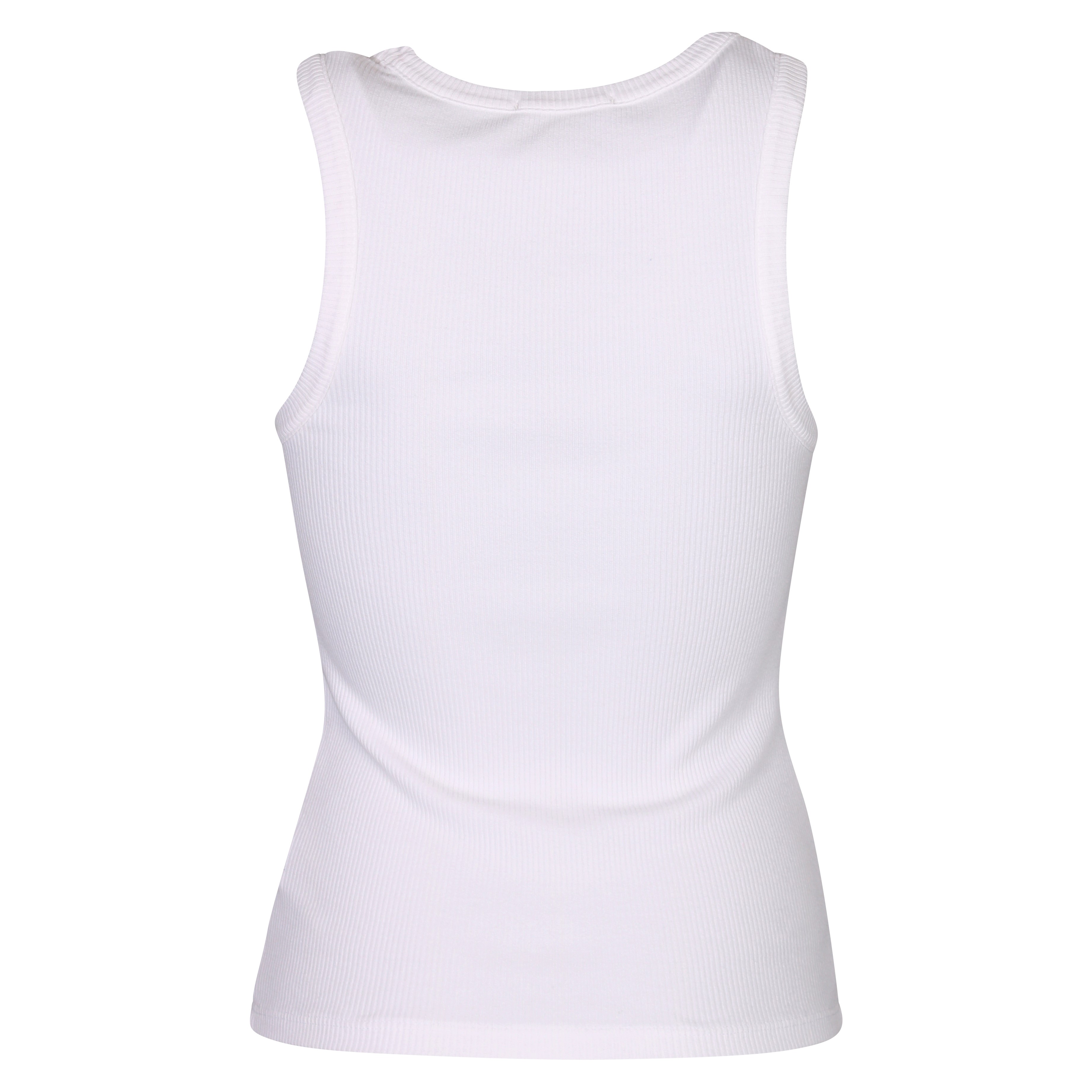 Agolde Rib Tank Poppy in White L