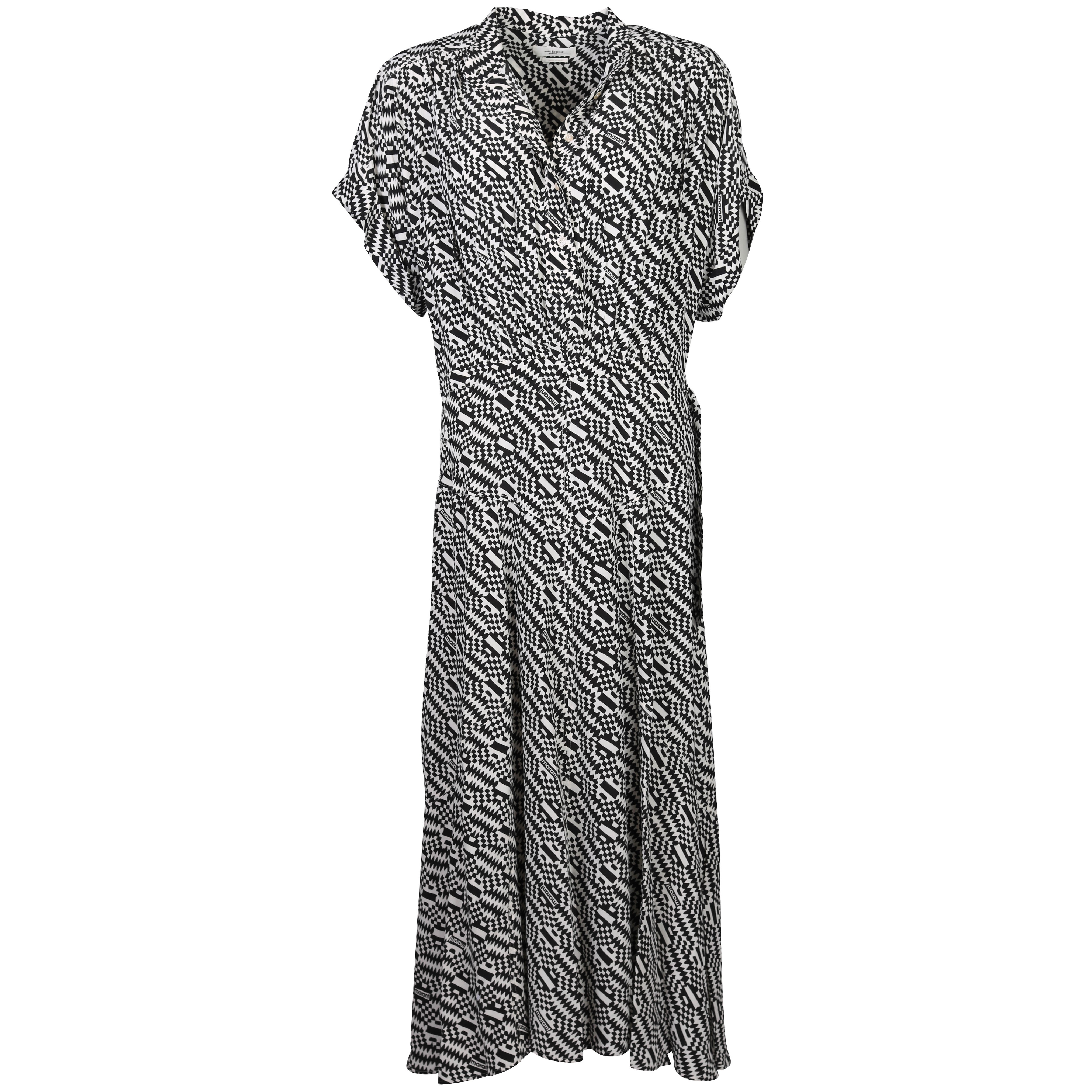 Isabel Marant Étoile Ansley Dress in Ecru Black