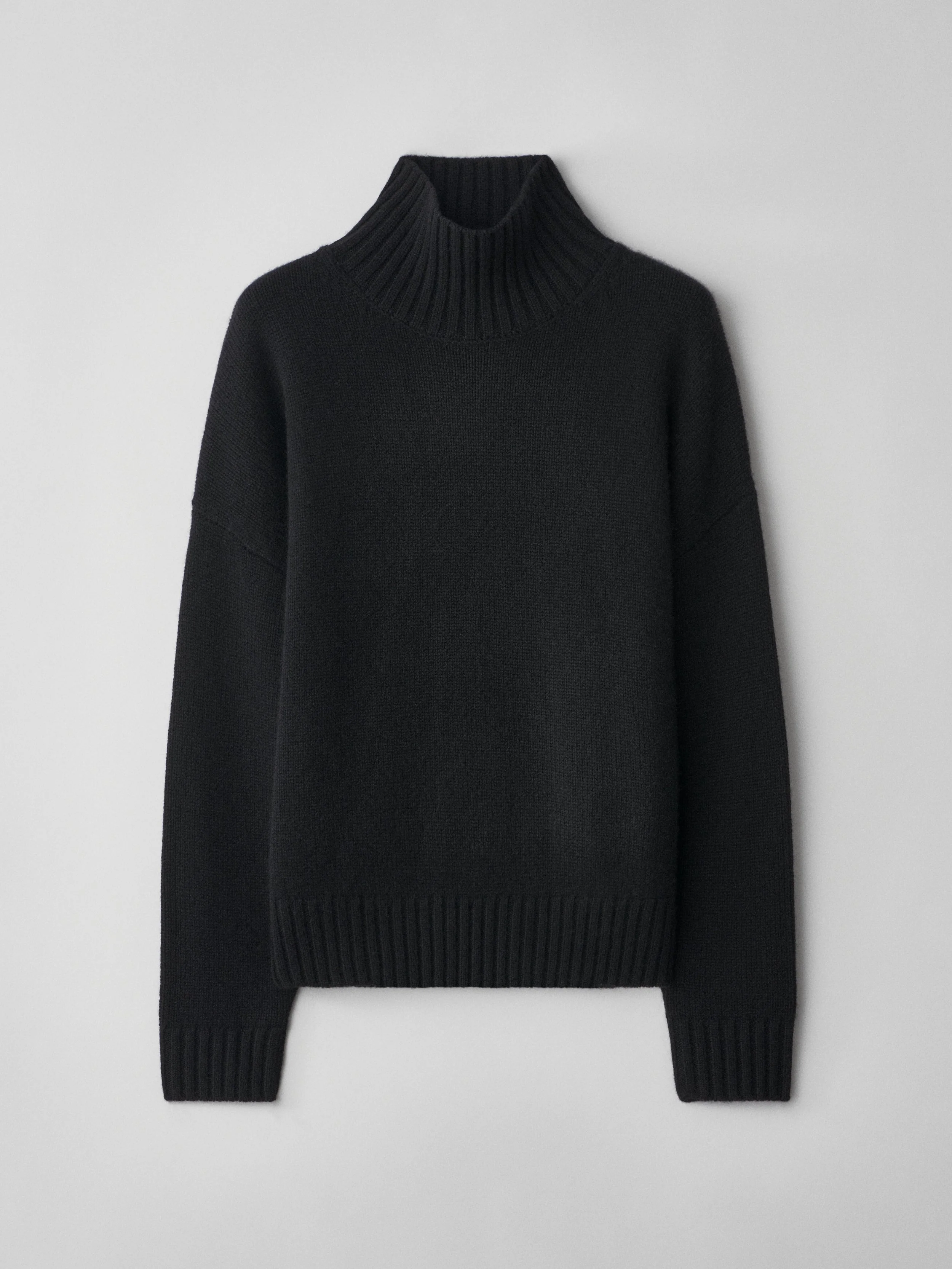 LISA YANG Olai Turtle Neck Sweater in Black