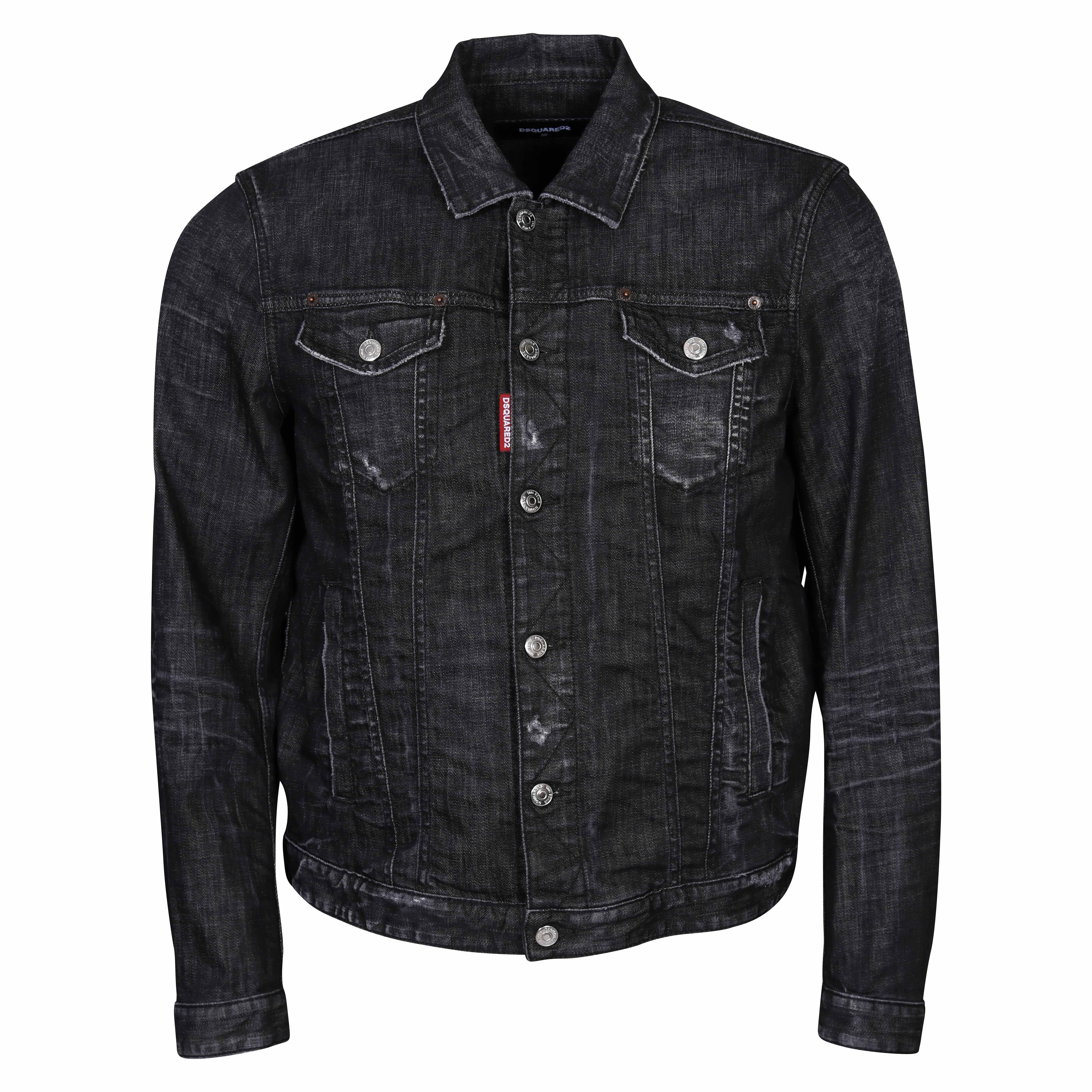 Dsquared Dan Denim Jacket Black Washed