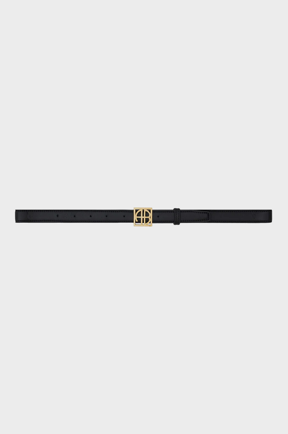 ANINE BING Monogram Belt in Black